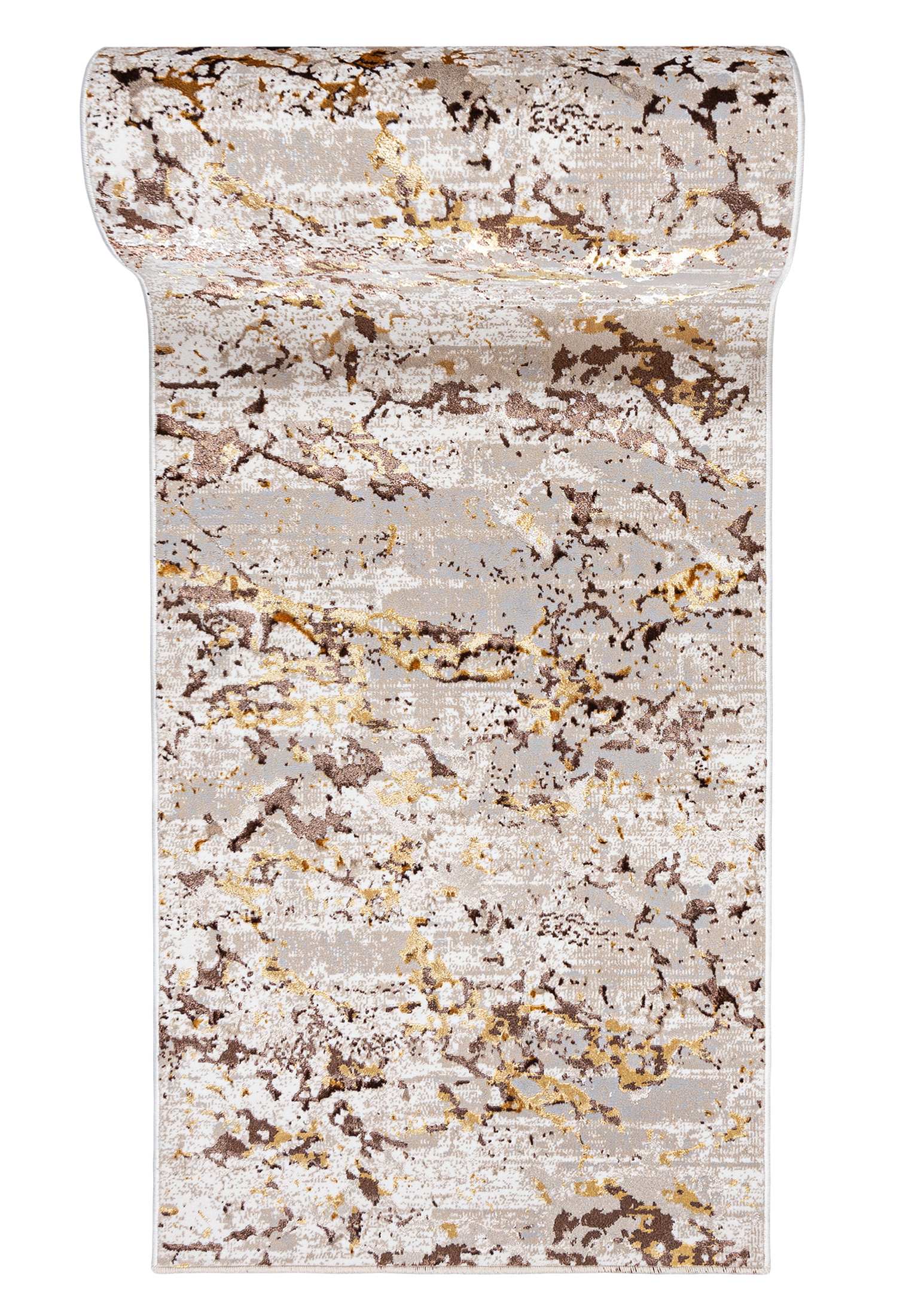Tappeto corridoio in stile moderno GOLDEN MZ27D crema - glamour, beige, crema