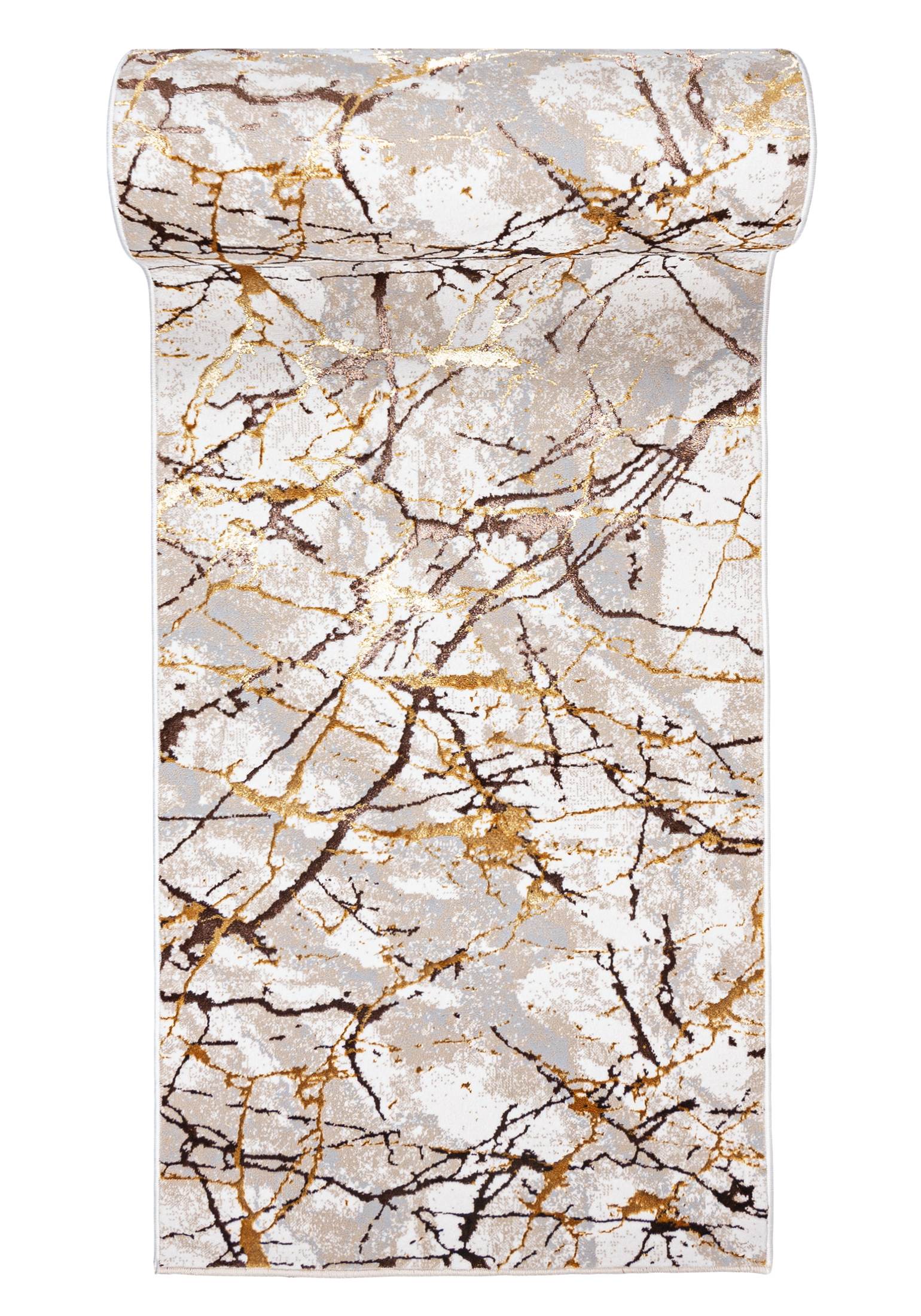 Tappeto corridoio in stile moderno GOLDEN MZ34D crema - glamour, beige, crema