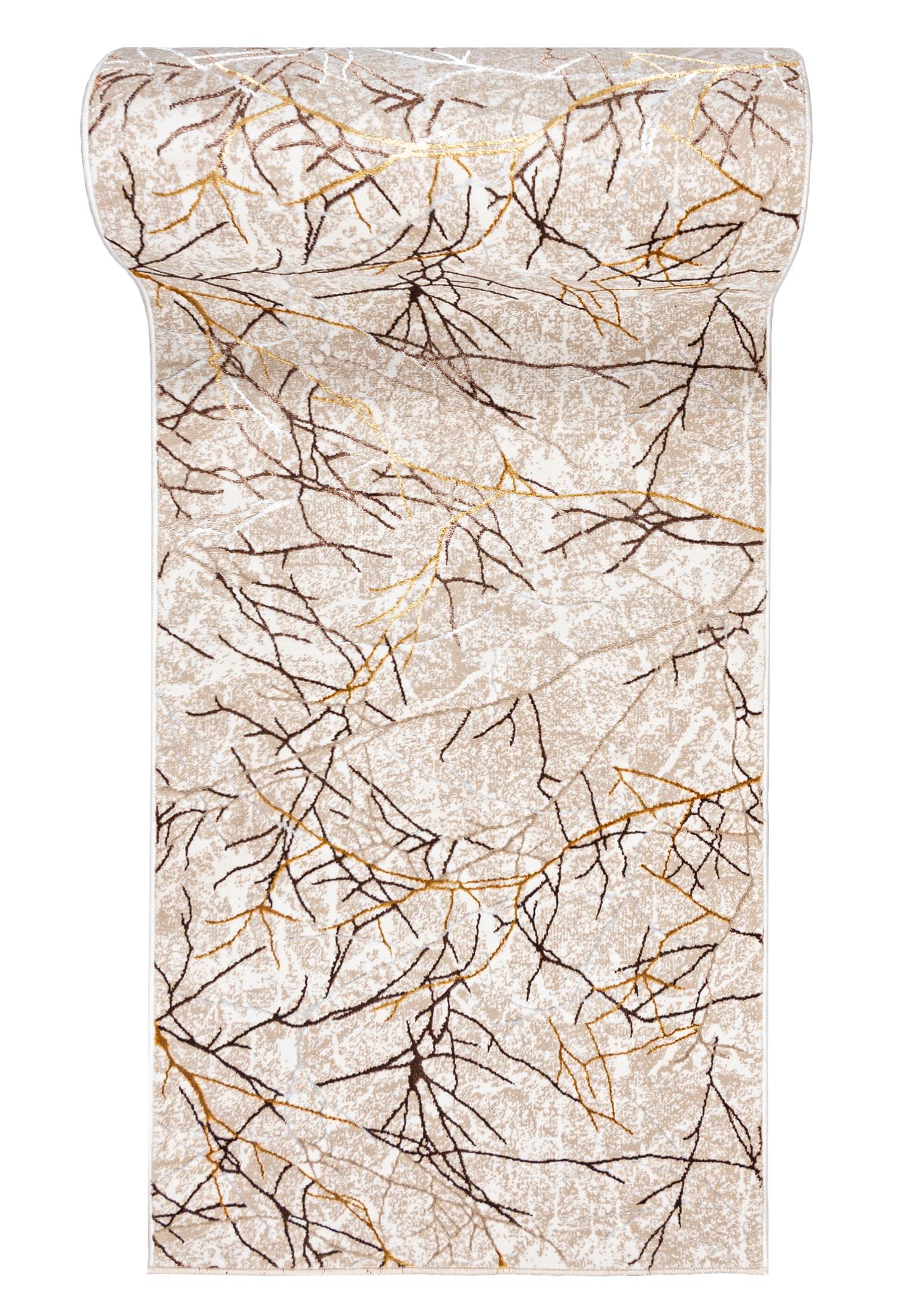 Tappeto corridoio in stile moderno GOLDEN NA40A crema - glamour, beige, crema
