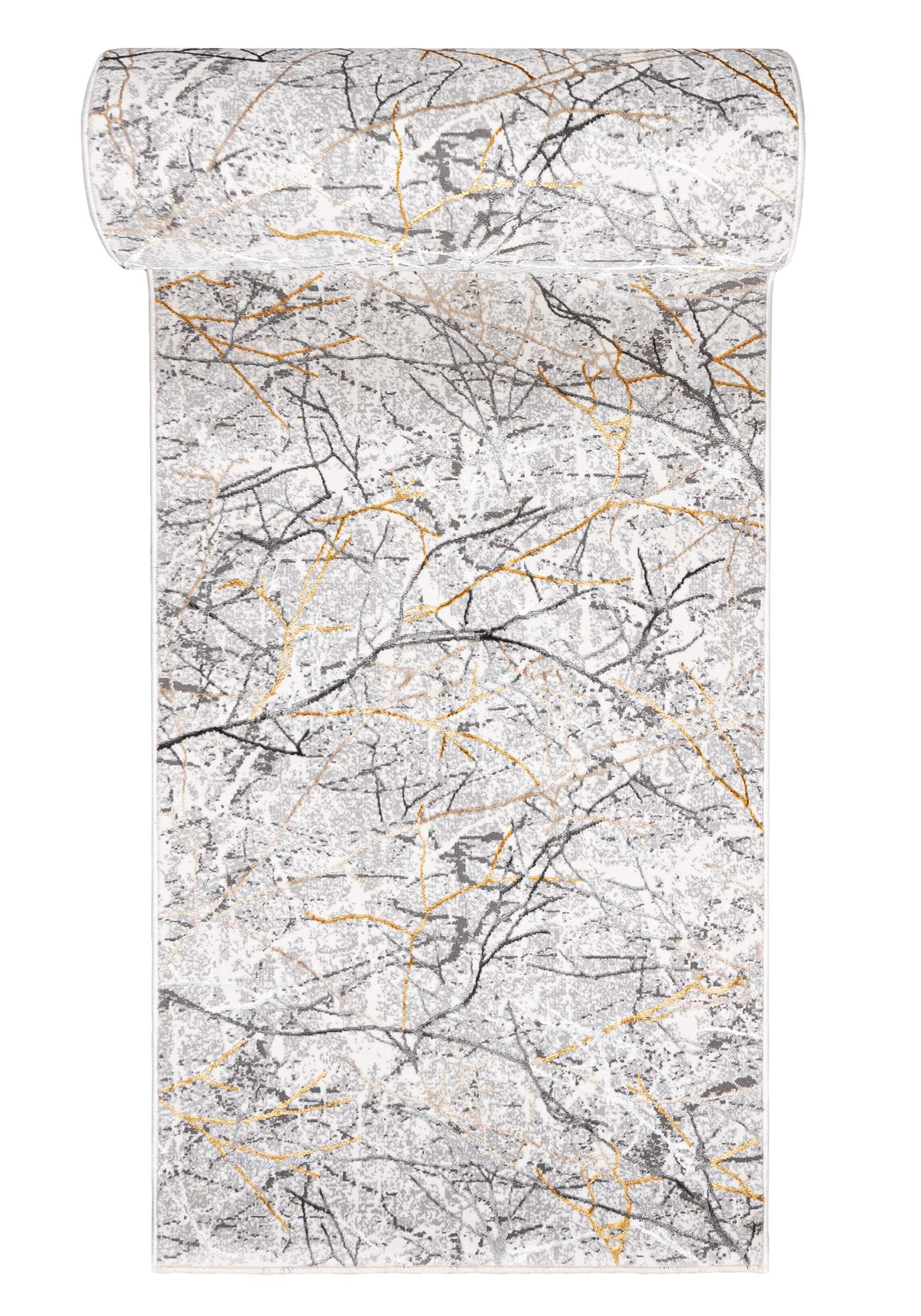 Tappeto corridoio in stile moderno GOLDEN NA40S crema - glamour, grafite, grigio