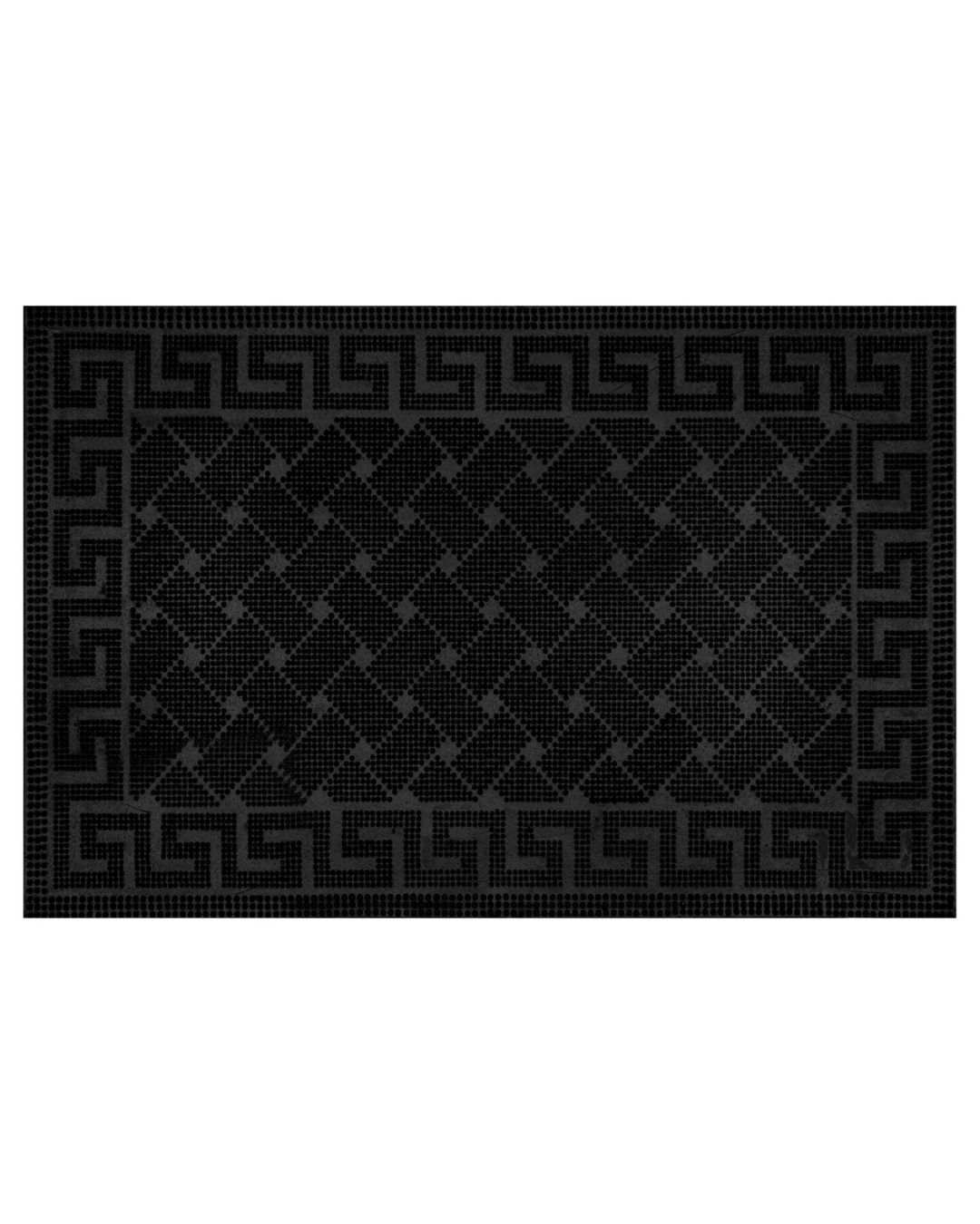 Zerbino in gomma - Pin Mat 2219 - nero, tinta unita, antiscivolo e facile da pulire