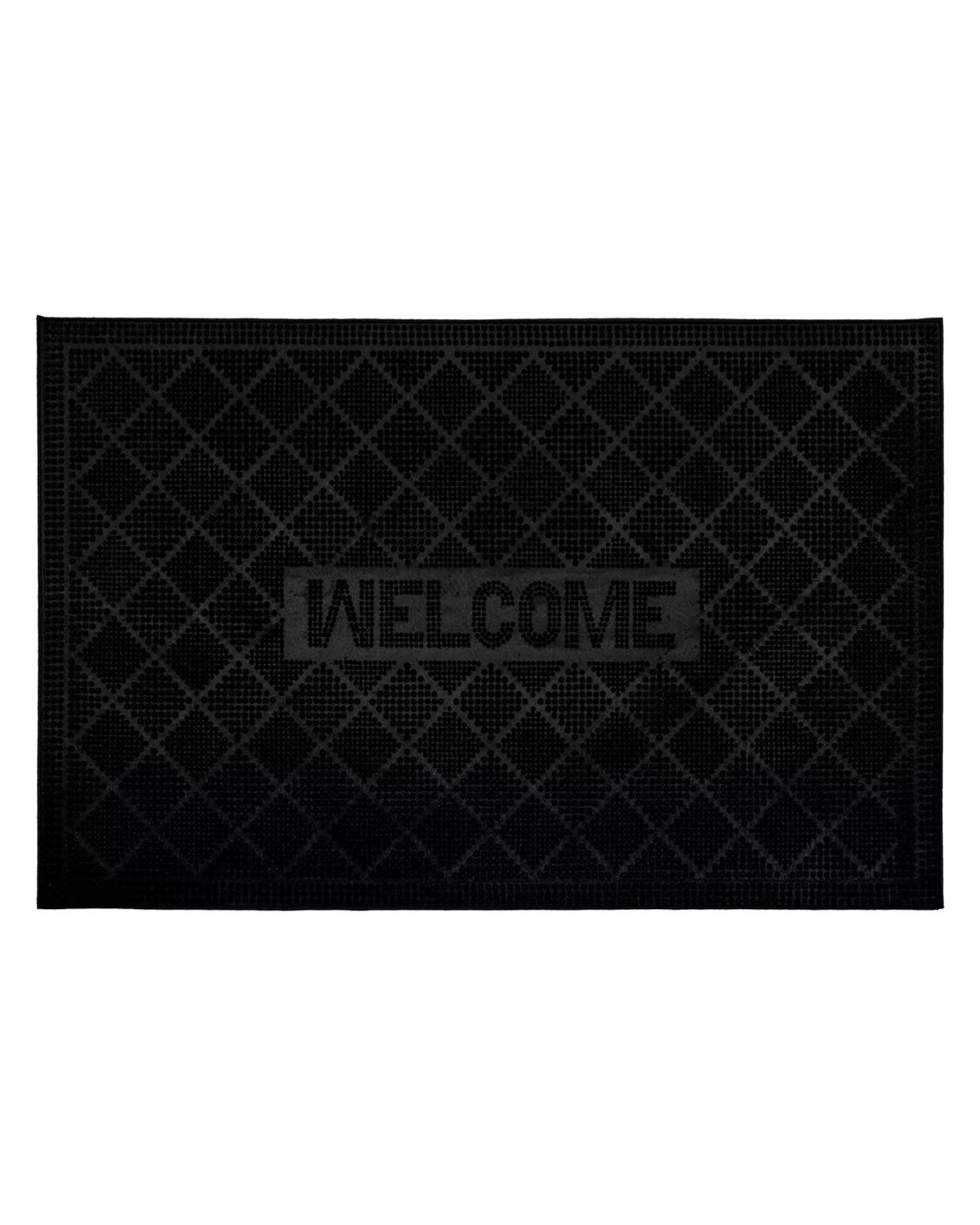 Zerbino in gomma - Pin Mat 2211 - nero, con scritta Welcome, antiscivolo e facile da pulire