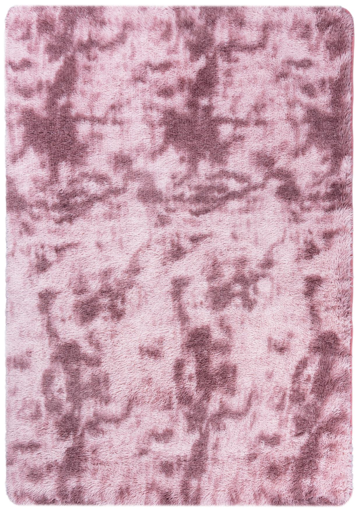 Tappeto Shaggy a pelo lungo Silk_Dyed monocolore SOLID PINK - rosa