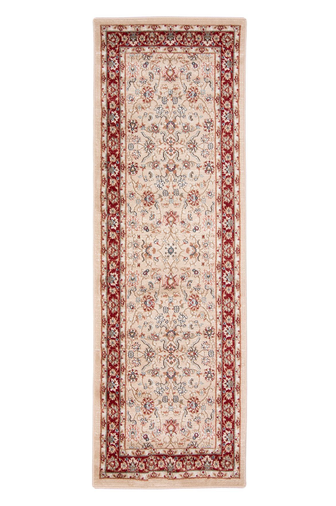 Fazzoletto Ornamento tradizionale NEMRUT L423A beige CHIARO crema con rosso