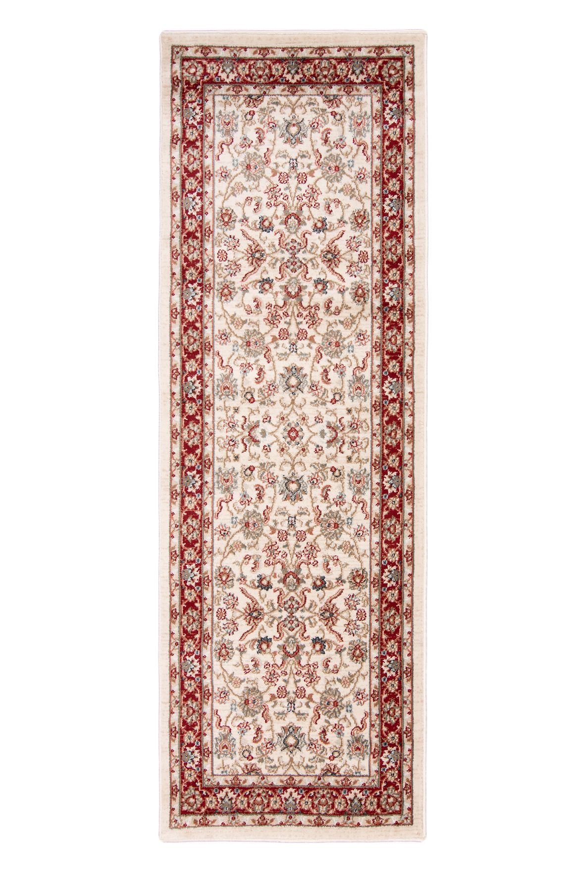 Fazzoletto Ornamento tradizionale NEMRUT L423A BIANCO crema con rosso
