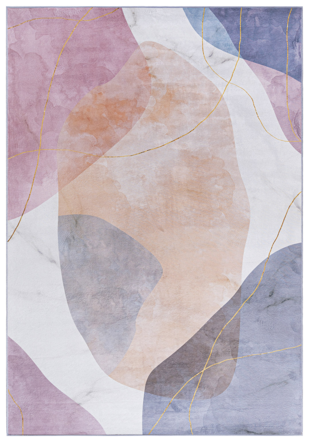 Tappeto moderno stampato C_004 - moderno, astratto, beige, crema, rosa