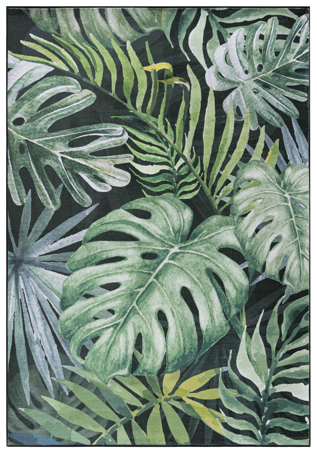 Tappeto moderno stampato C139D Monstera fiore