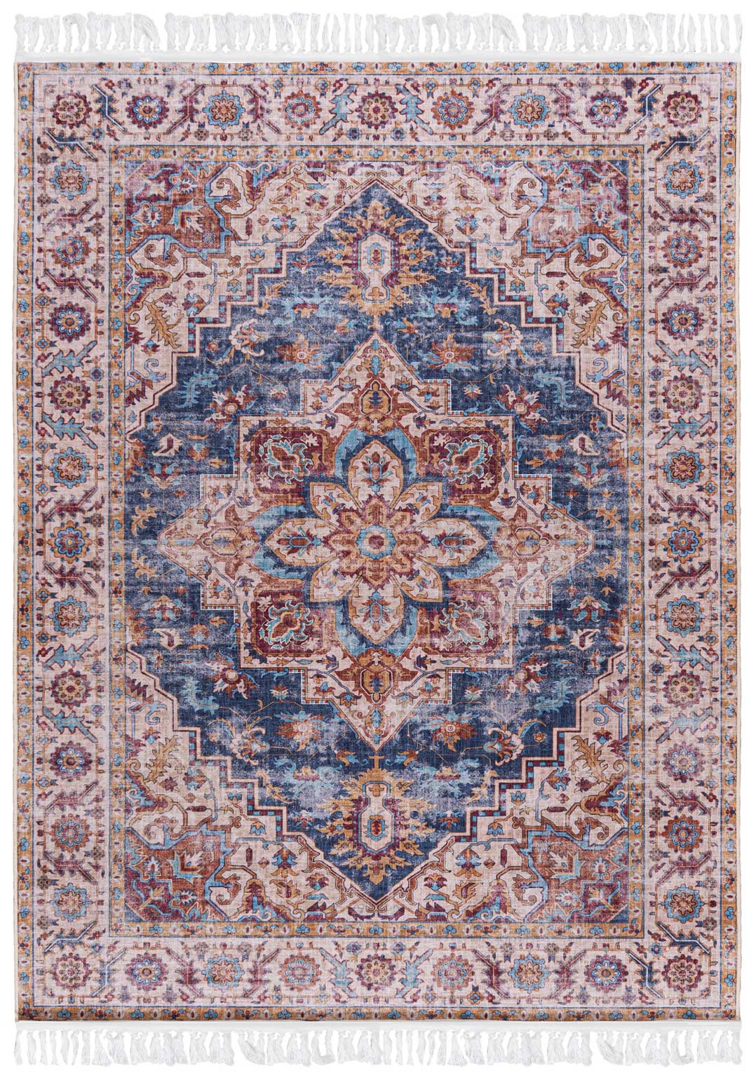 Tappeto tradizionale ANKARA Y_169A STAMPATO - vintage, beige, crema, blu