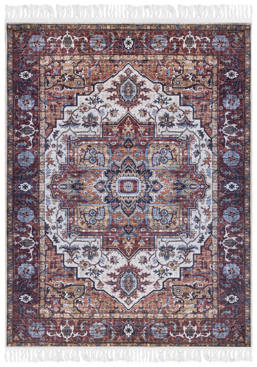 Tappeto tradizionale ANKARA Y_294 STAMPATO - vintage, marrone, rosso