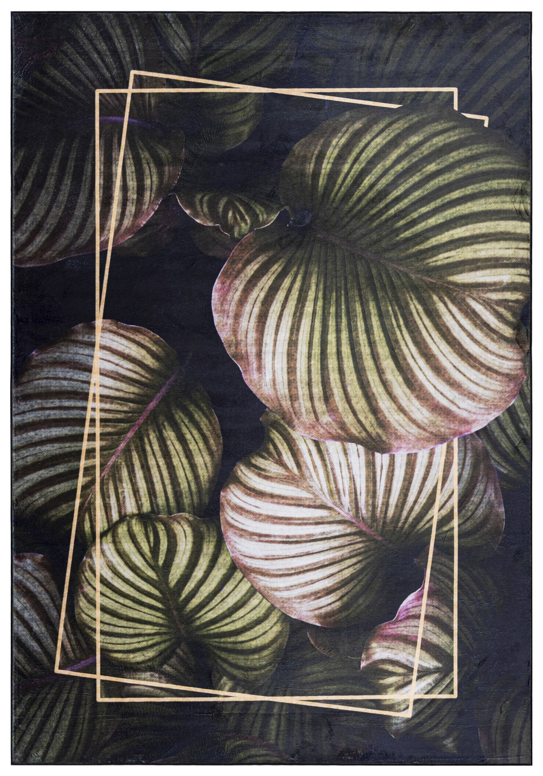 Tappeto moderno STAMPATO Y_A Monstera fiore
