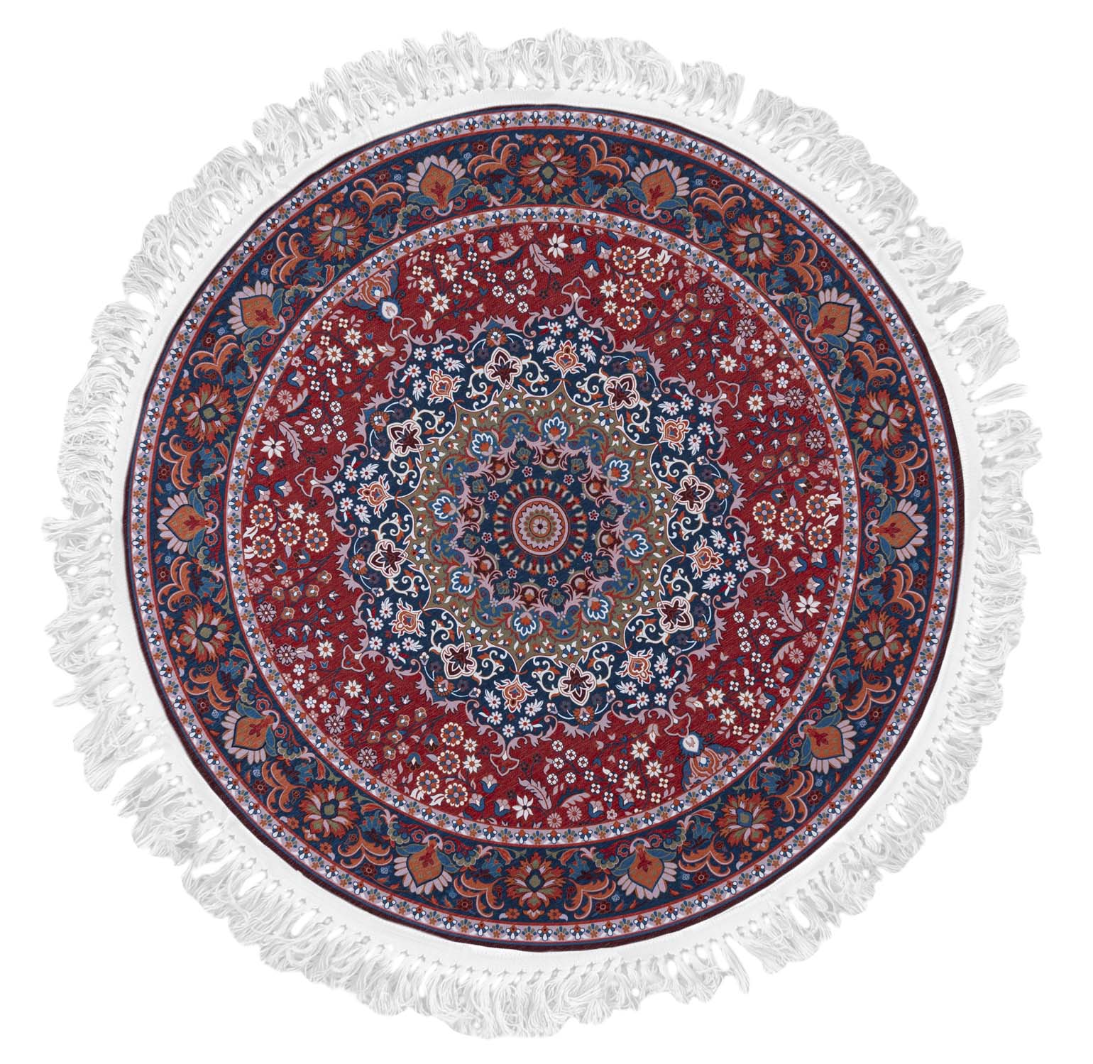 Tappeto tradizionale rotondo ANKARA JZ_867 STAMPATO - vintage, rosso