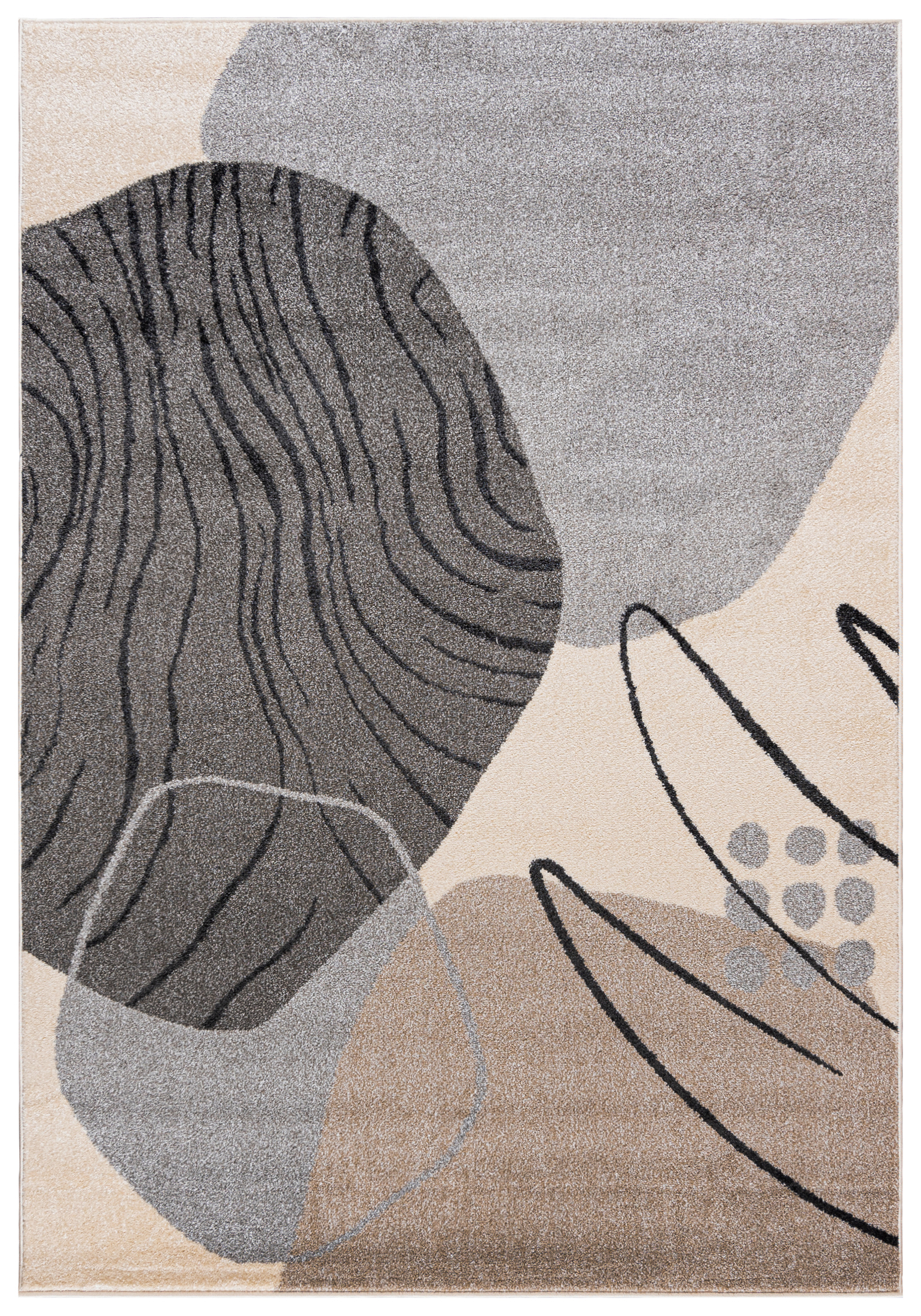 Tappeto moderno LUCY NP32B CREMA - geometrico, beige, crema
