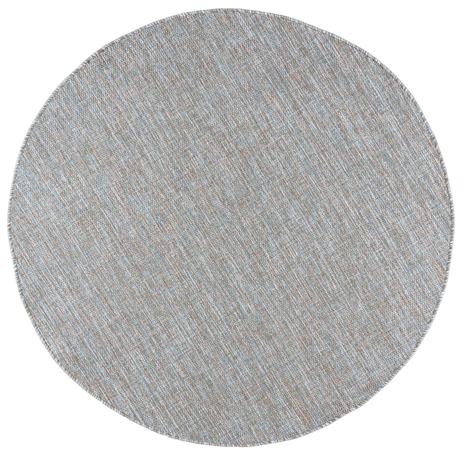 Tappeto da esterno curvo nei toni del grigio e del blu VERANDA 6365A, impermeabile, per la terrazza, il balcone