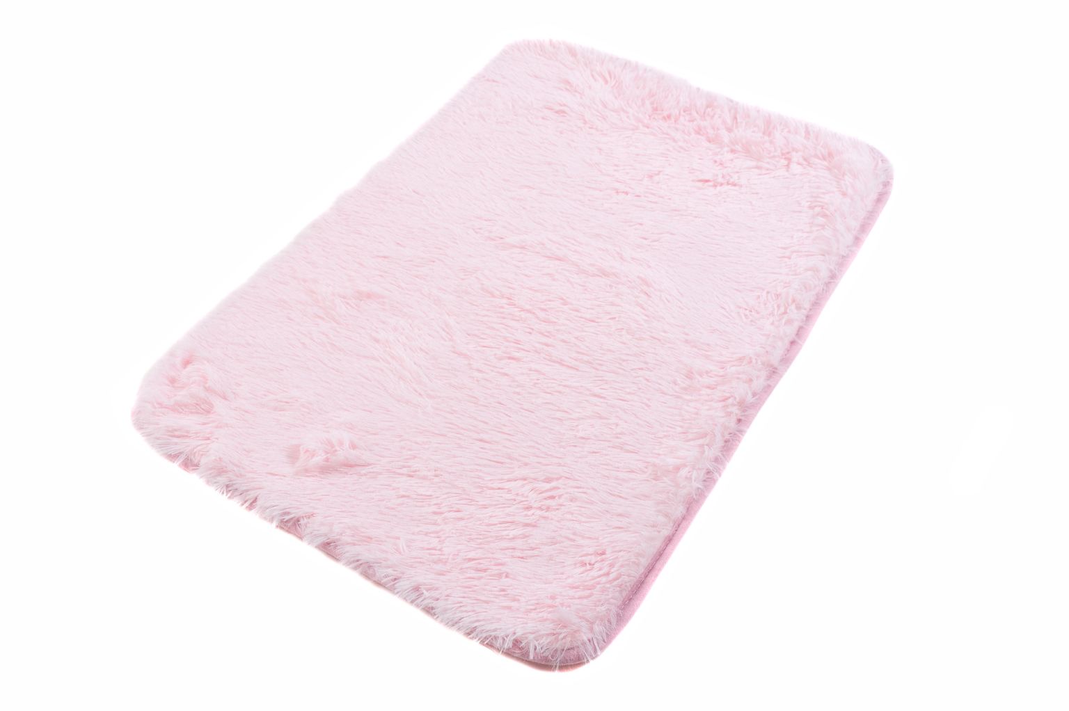 Tappeto da bagno SILK SOLID LPINK - antiscivolo, shaggy, rosa chiaro
