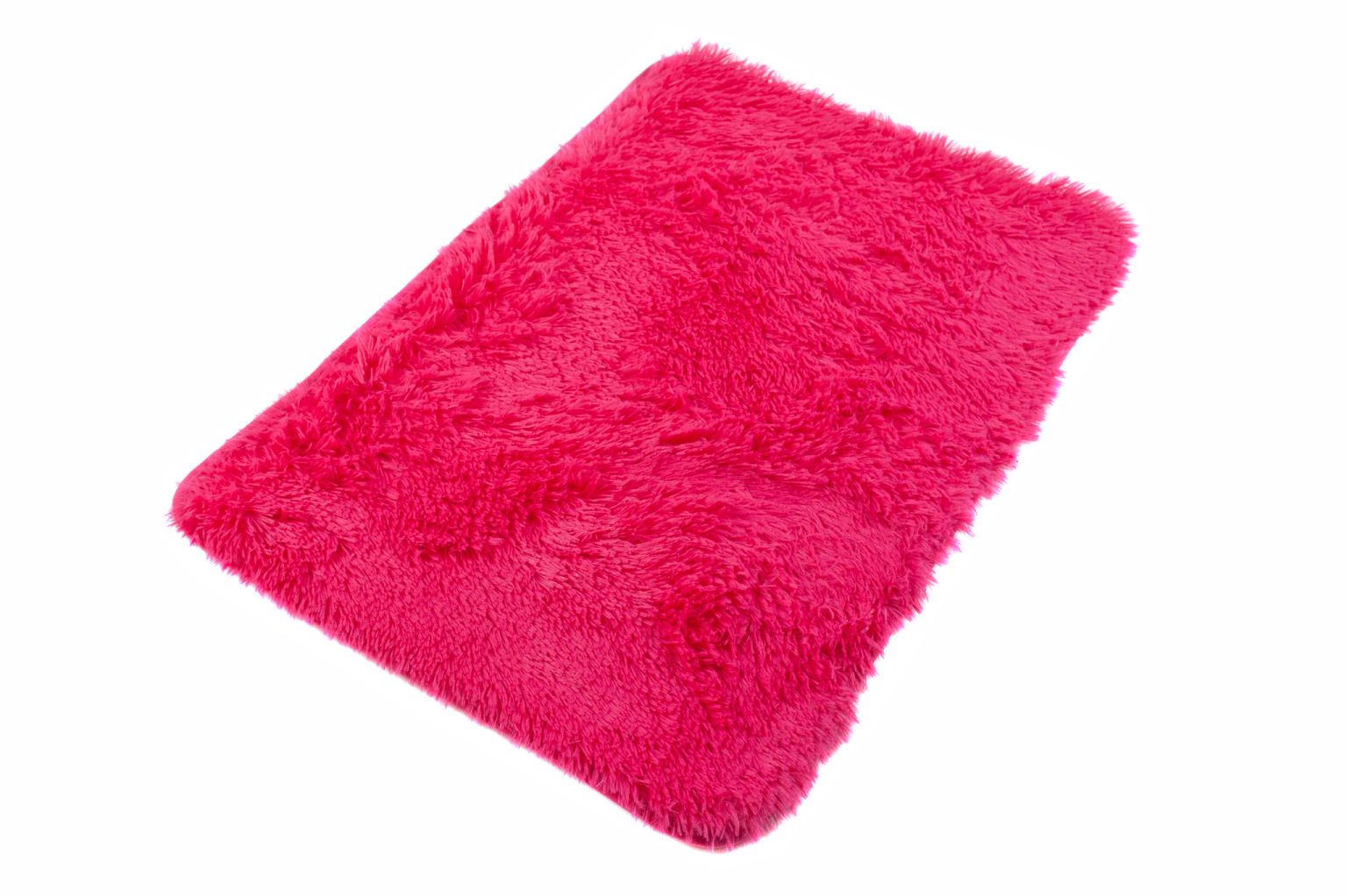 Tappeto da bagno SILK SOLID FUSHIA - antiscivolo, shaggy, fucsia