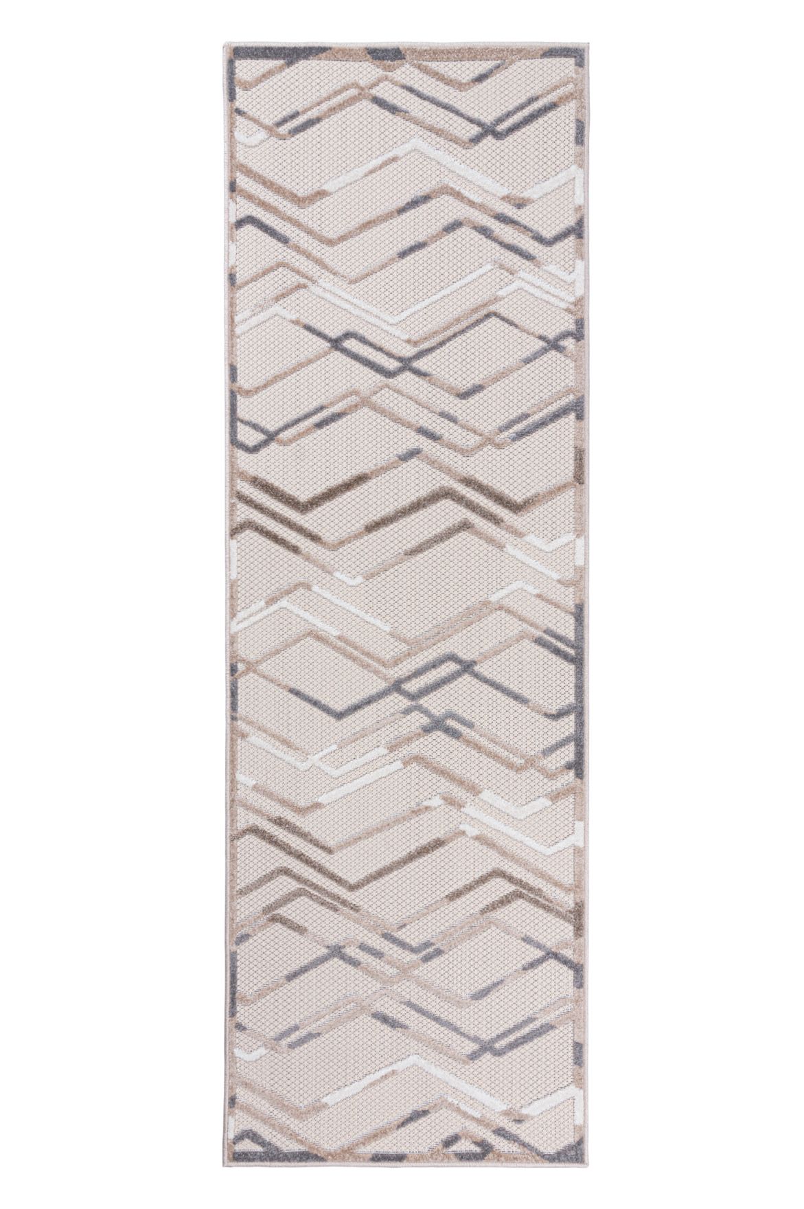 Tappeto per balconi e terrazze per esterni / interni a due piani AVENTURA ED02B CREMA - beige, impermeabile