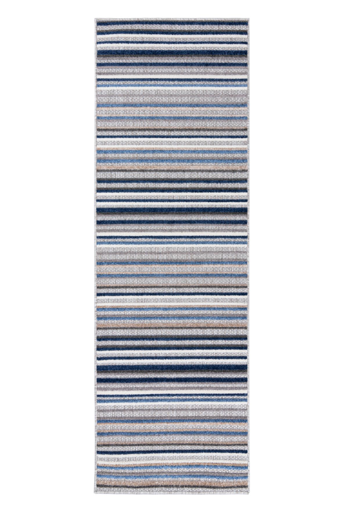Tappeto per balconi e terrazze da esterno/interno AVENTURA ED23A GRAY - grigio, blu, impermeabile