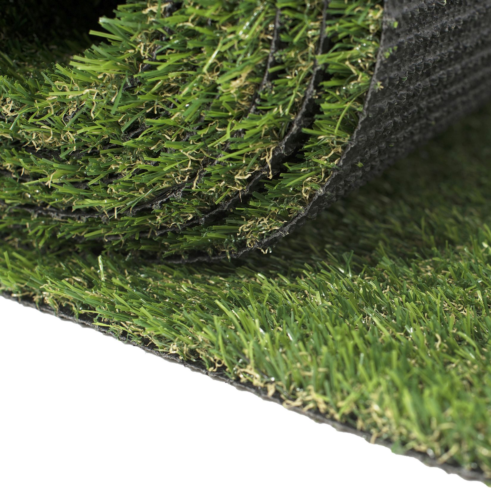 Erba artificiale 20 mm / Tappeto per balcone, terrazza e giardino – MHU-4 Solid – verde, impermeabile, venduto al metro