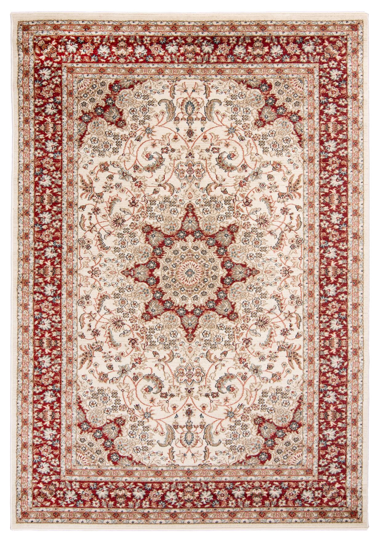 Tappeto tradizionale Nemrut 9473A WHITE - rosso, crema