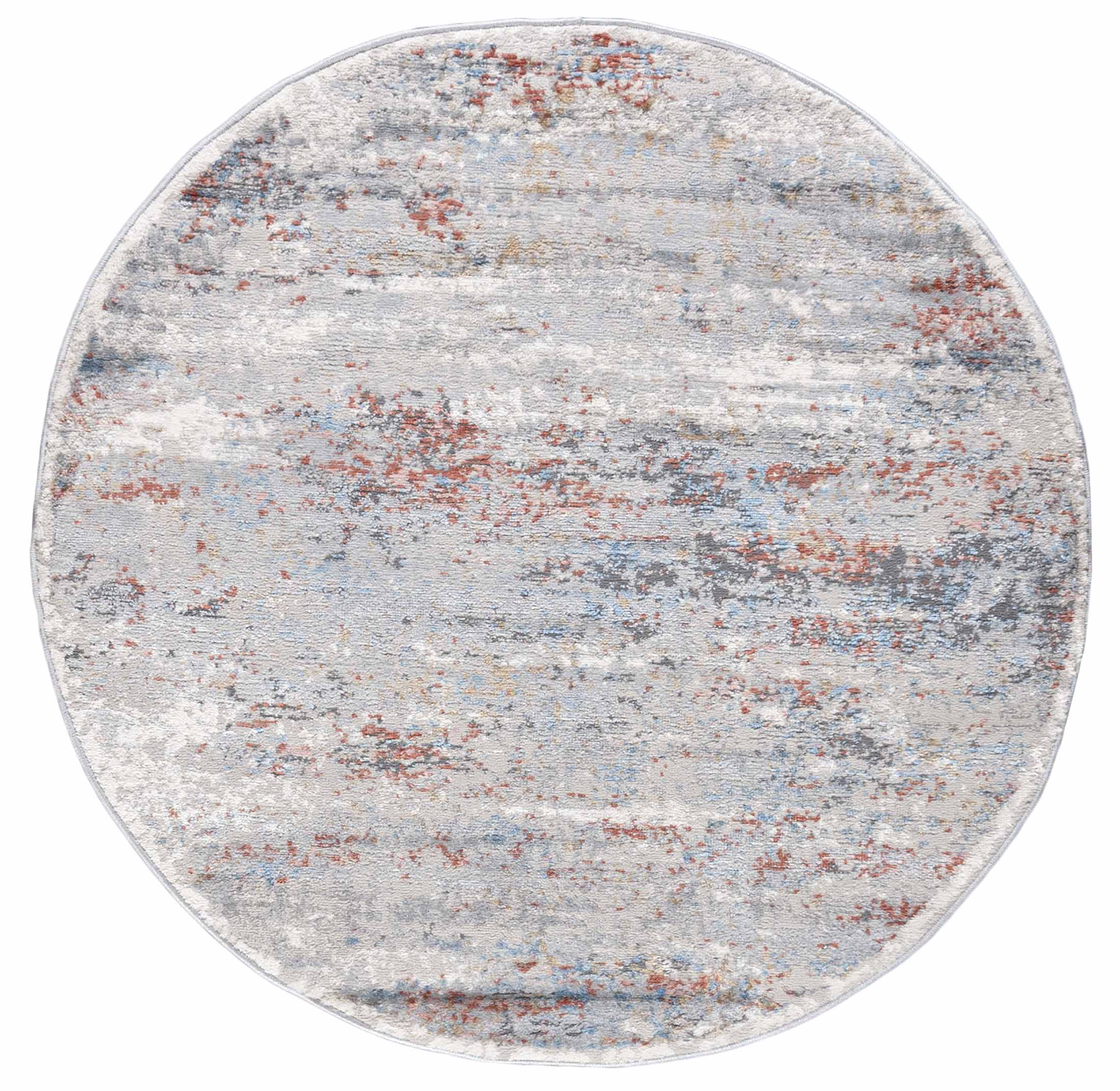 Tappeto rotondo moderno PORTLAND G509C WHITESALMON