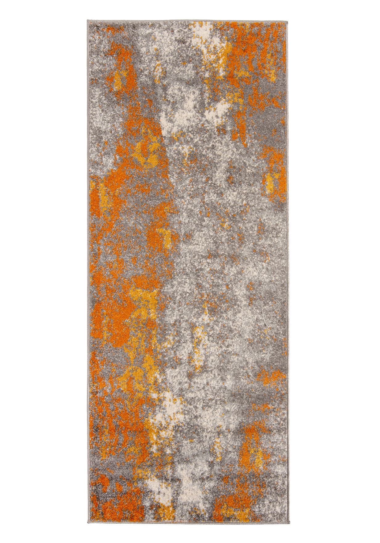 Tappeto per ingresso e cucina Modern SPRING H172A ORANGE - arancione, grigio