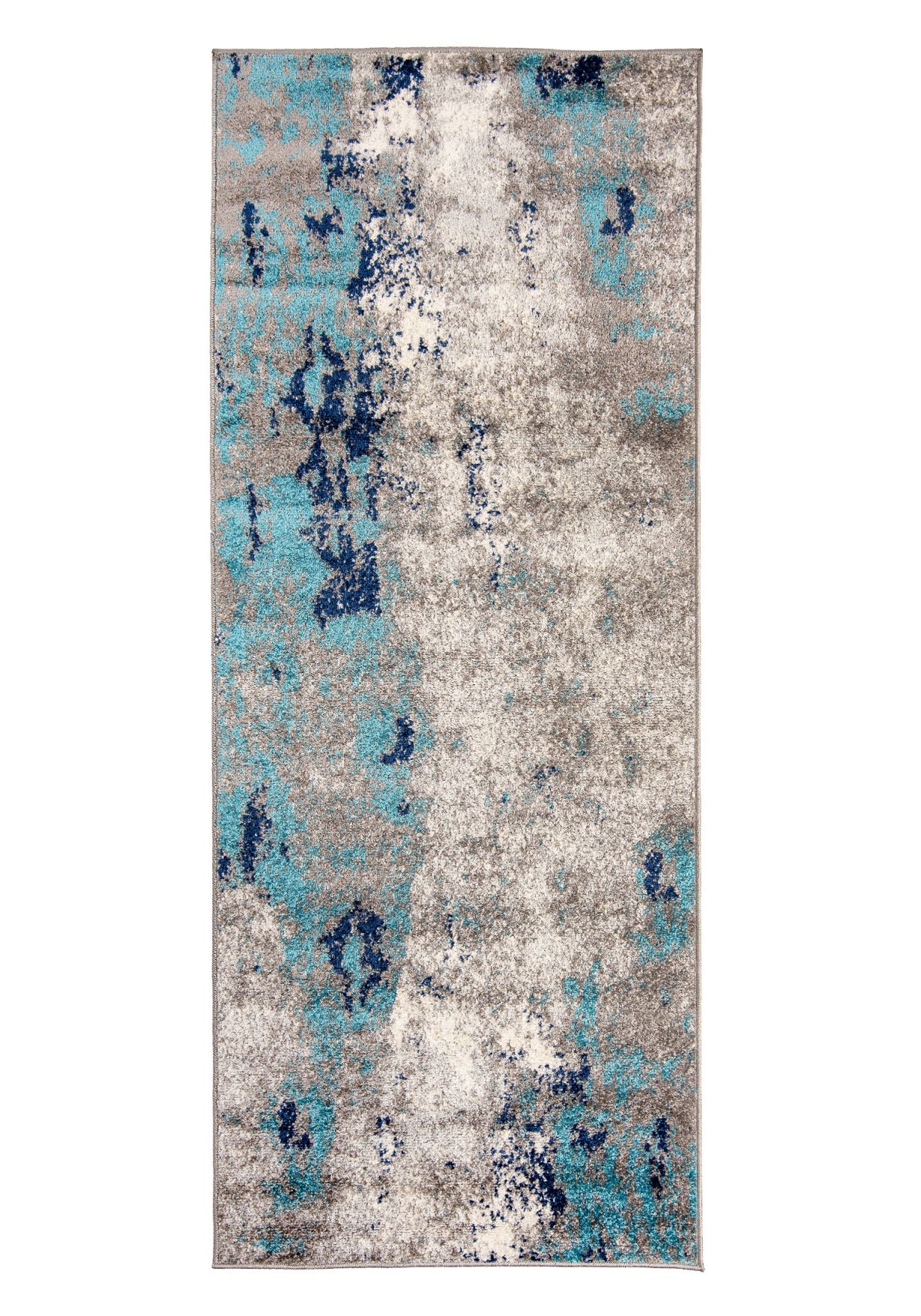 Tappeto per ingresso e cucina Modern SPRING H172A DARK TURQUOIS - blu, grigio