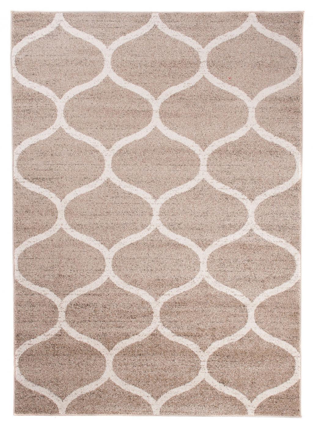Tappeto moderno Sari Geometric E665C BEIGE - beige chiaro