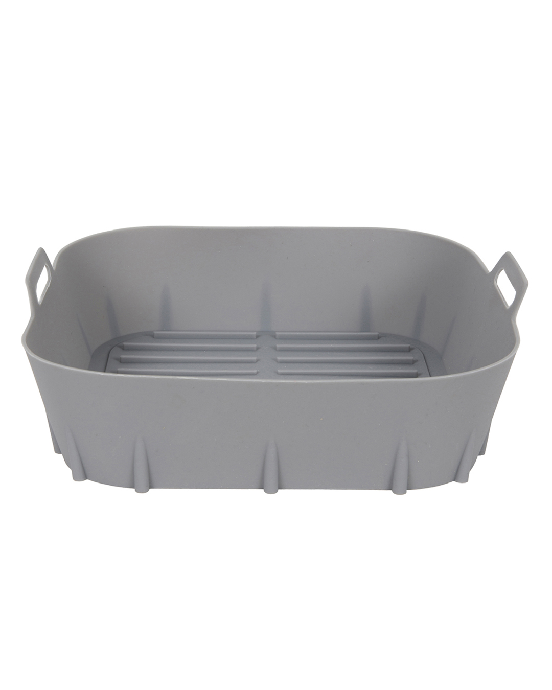 Cestello in silicone per friggitrice AIRFRYER 20×20 cm - Forno Marore - quadrato, grigio