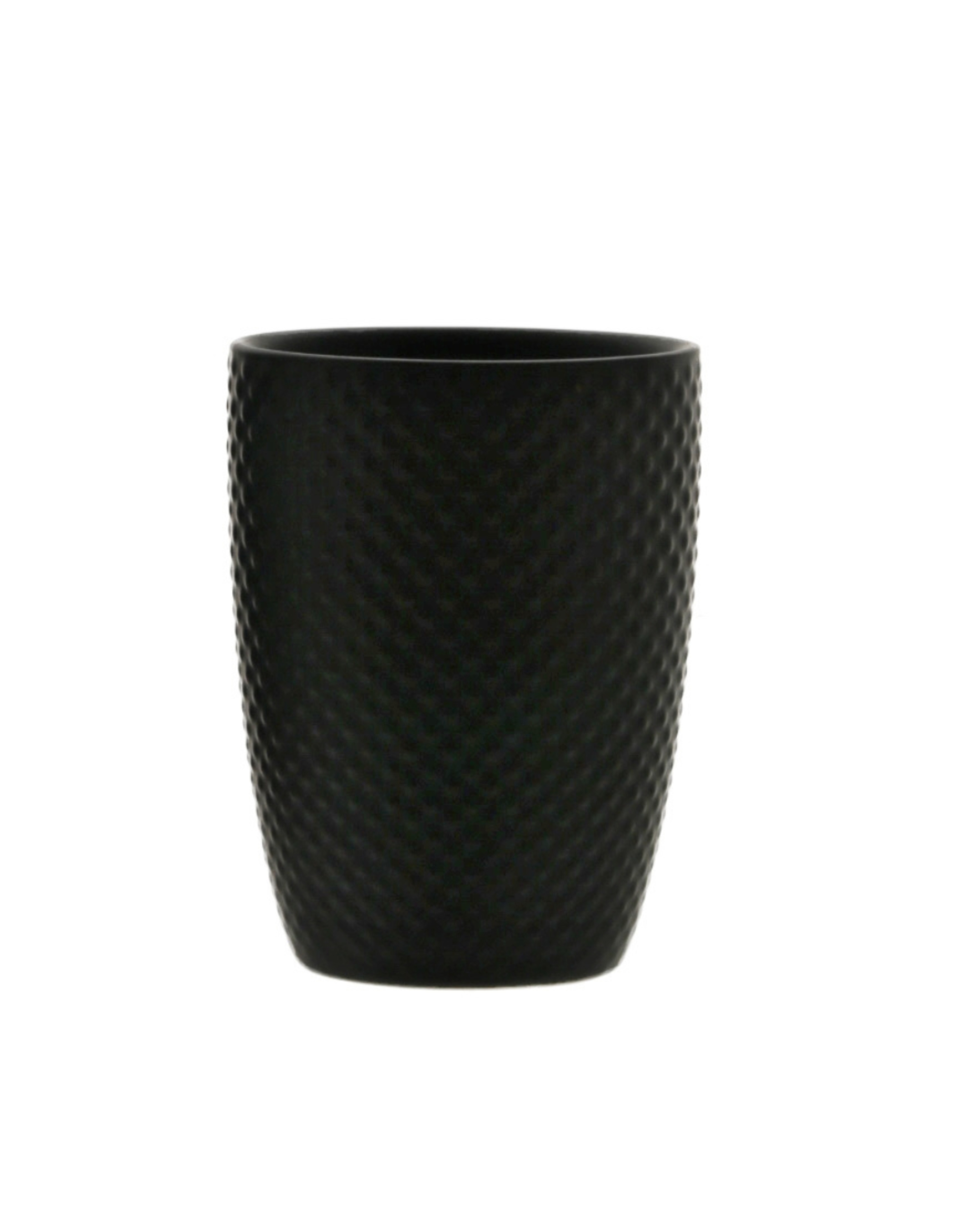 Portaspazzolini in ceramica – Pura Noti – nero, moderno