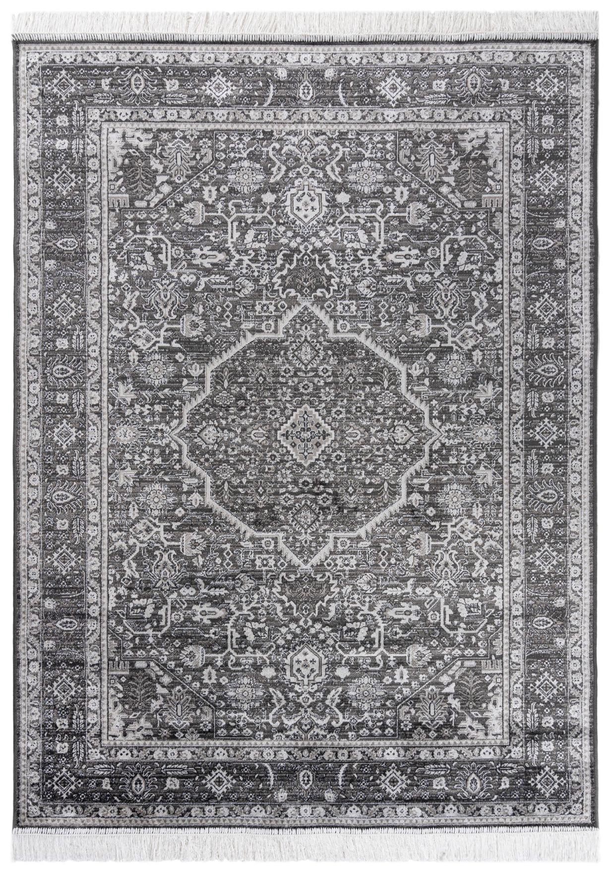 Tappeto tradizionale Isphahan 84332 ANTHRACITE - grigio