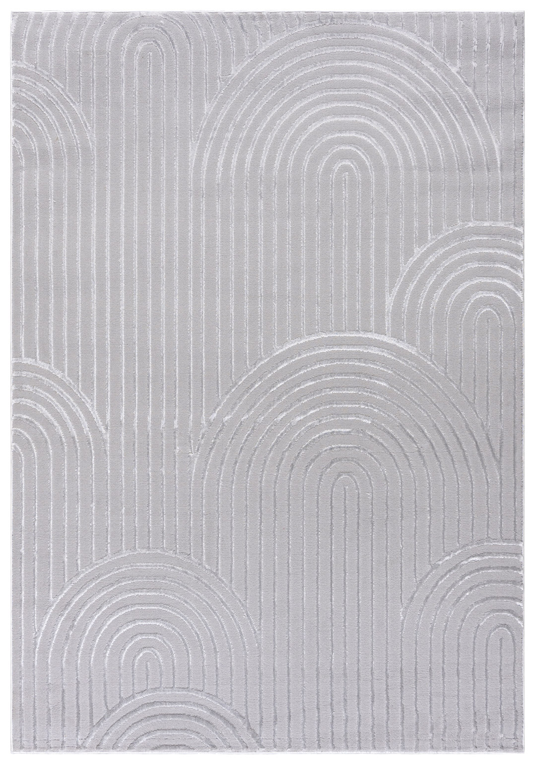 Tappeto moderno grigio ad archi geometrici NG81A ELLEN