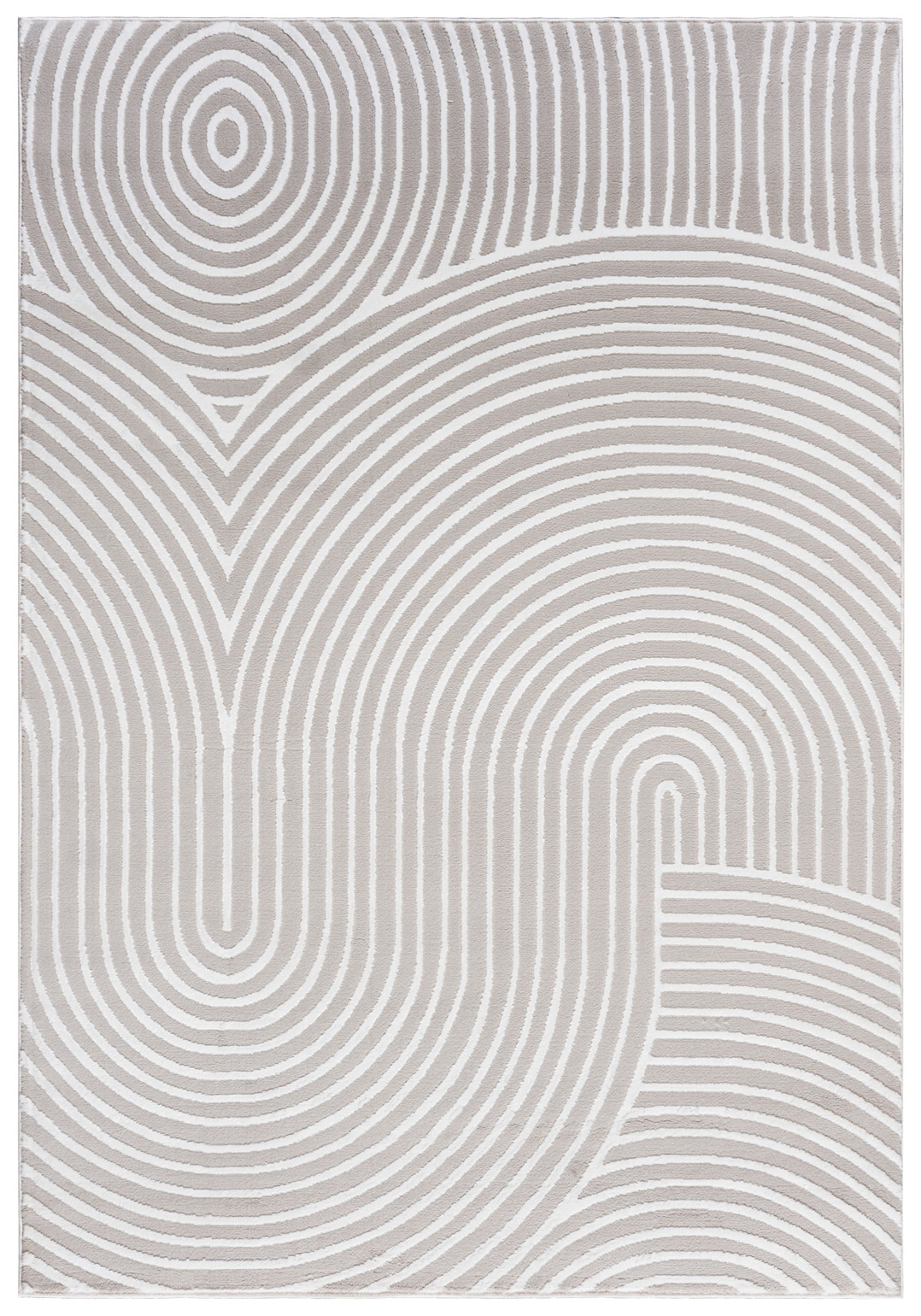 Tappeto moderno crema, bianco con archi geometrici NG83B ELLEN