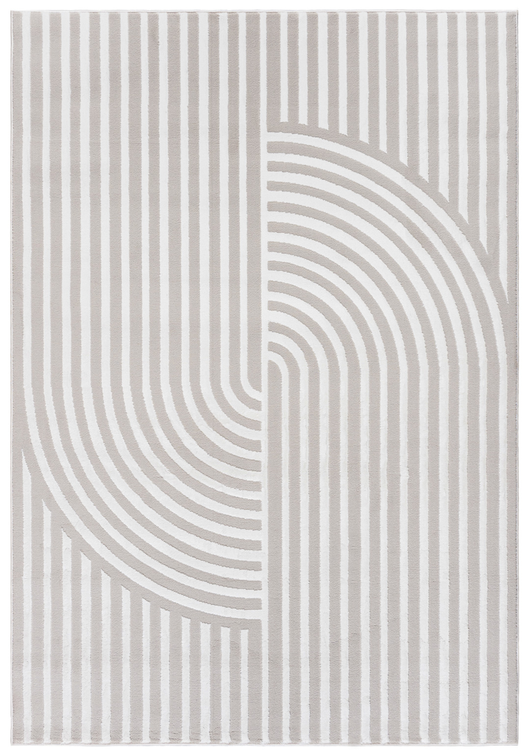Tappeto moderno con archi geometrici bianco crema NG91A ELLEN