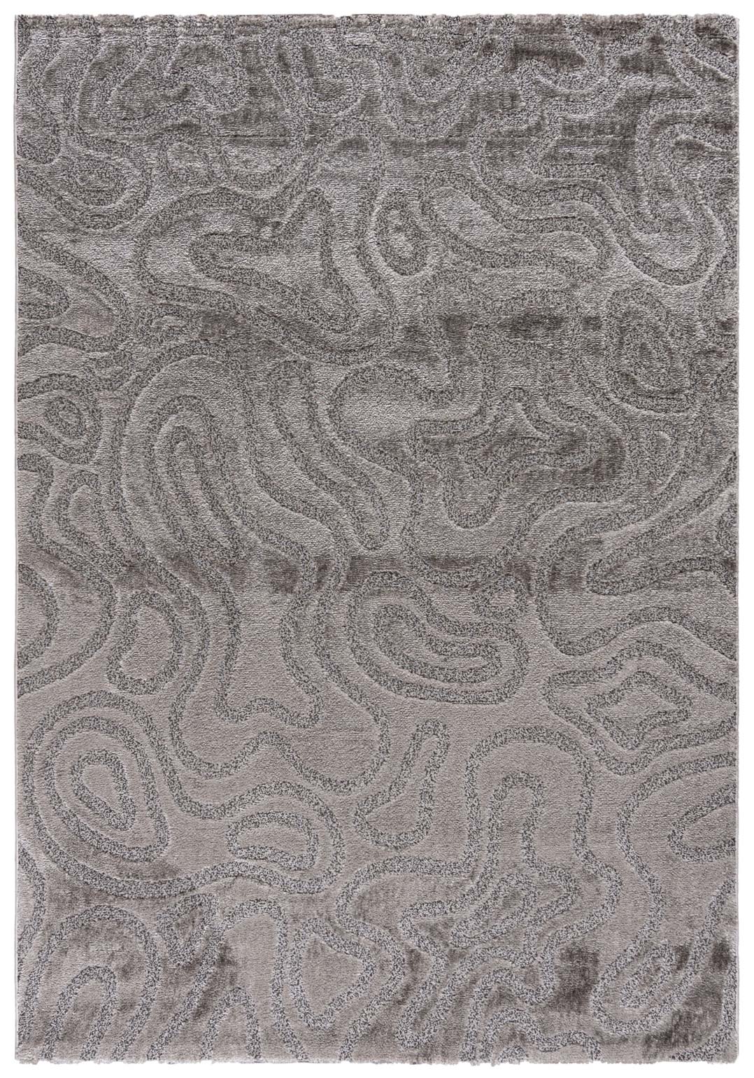 Tappeto moderno grigio con motivo 3D NH69A NORVEGIA
