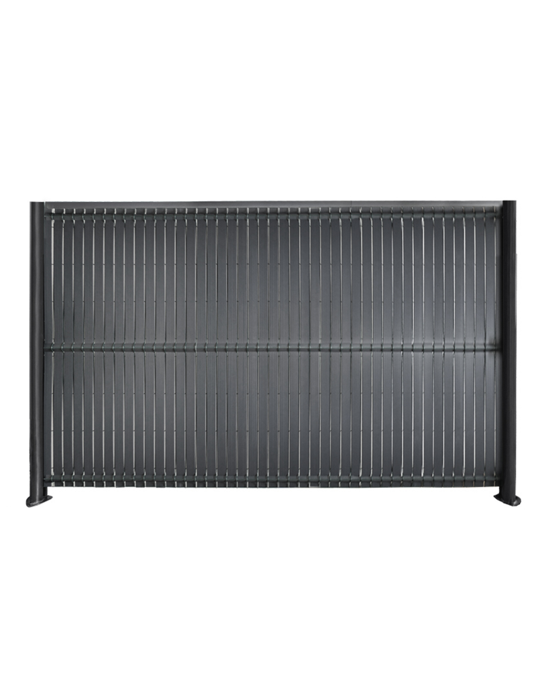 Copertura per recinzione 153 x 250 cm, Frangivista balcone / listelli per recinzione da giardino, tappeto per pannelli PVC - Riposo Antracite - antracite, moderno