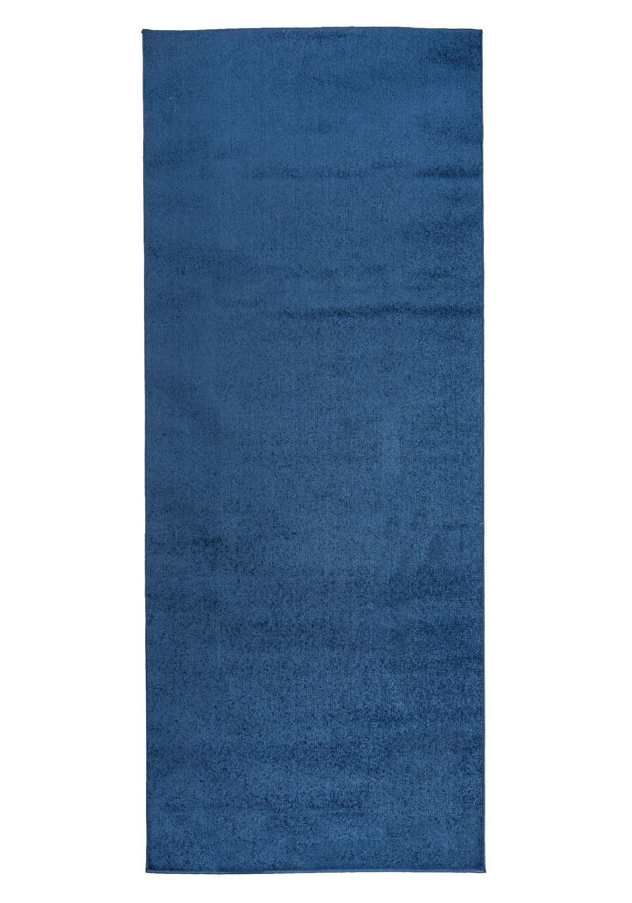 Tappeto per ingresso e cucina tinta unita SPRING P113A DARK BLUE - blu