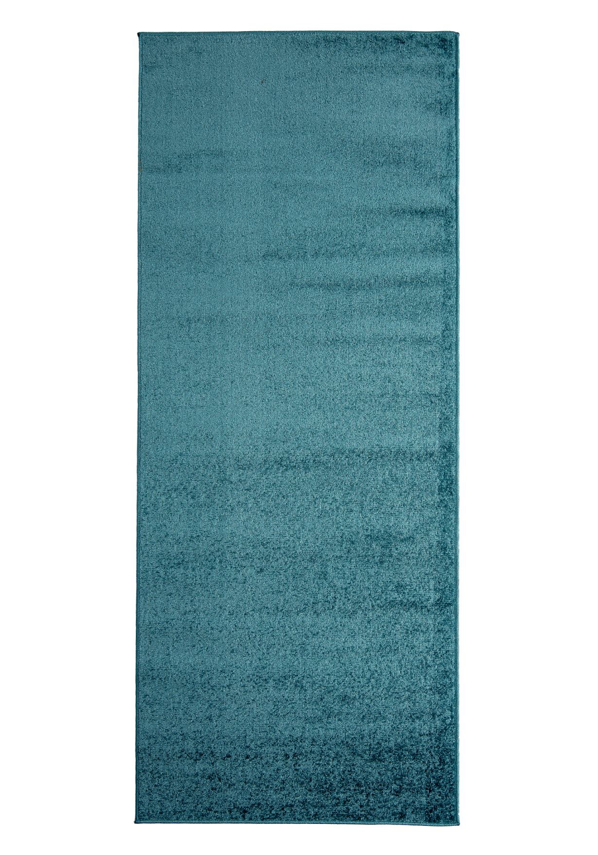 Tappeto per ingresso e cucina - monocolore liscio SPRING P113A DARK TURQUOIS - turchese