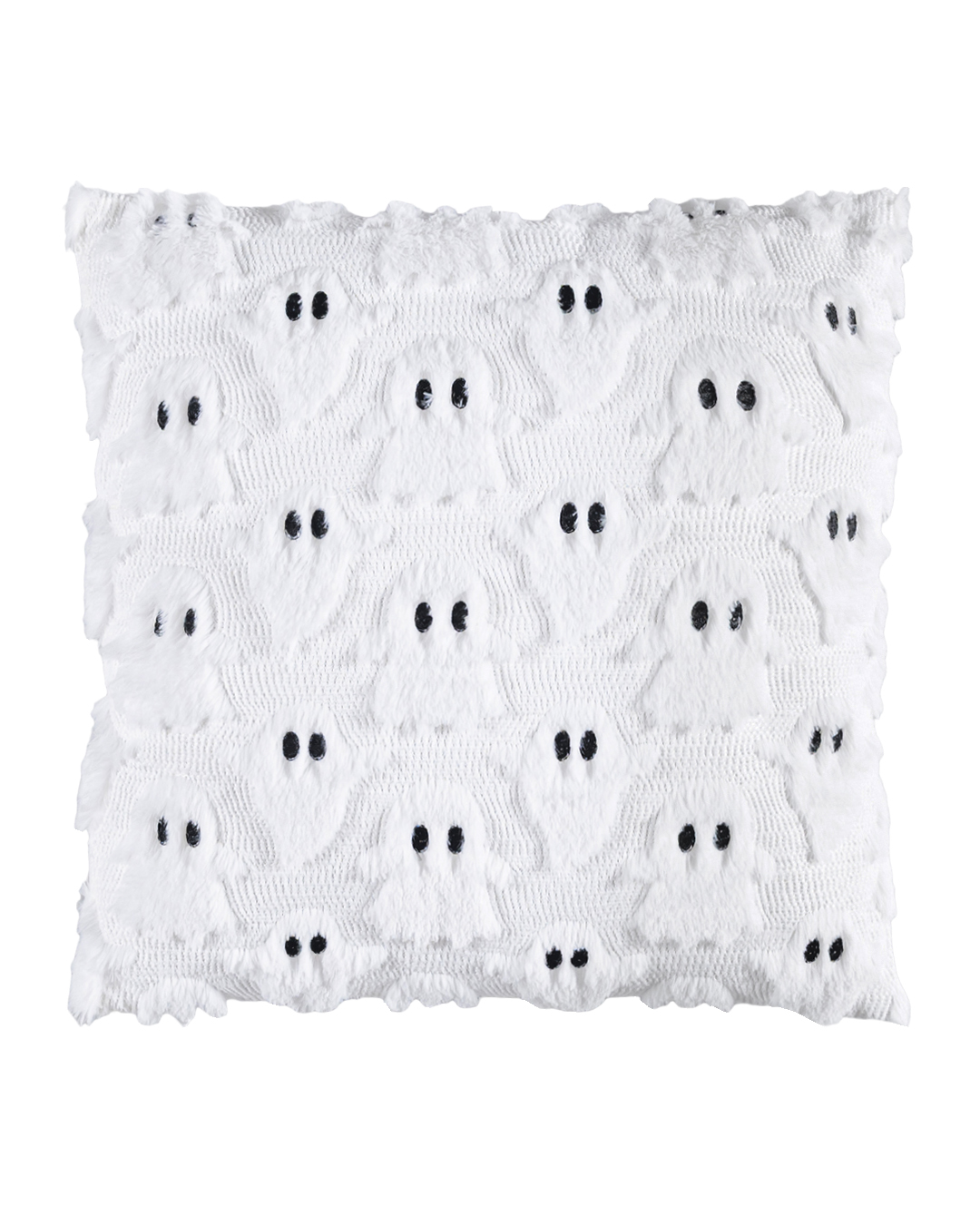 Cuscino decorativo con imbottitura, 45x45 cm - Oscuro Anime - Halloween, fantasmi, bianco e nero