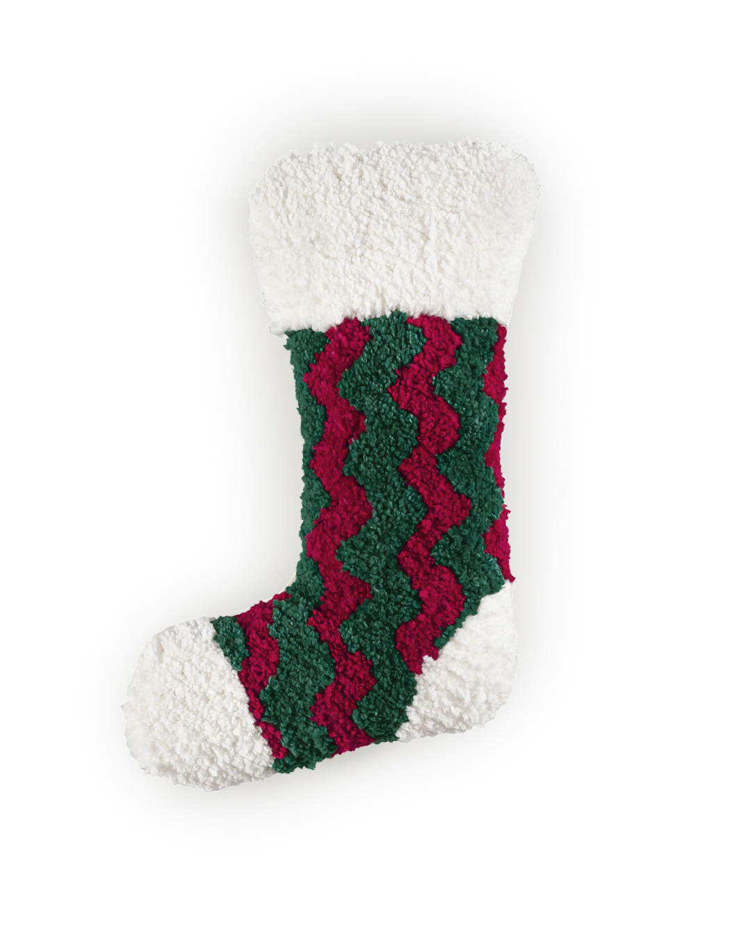 Cuscino decorativo con imbottitura, 25x35 cm - Inverno Scarpa Verde - calza, natalizio, verde