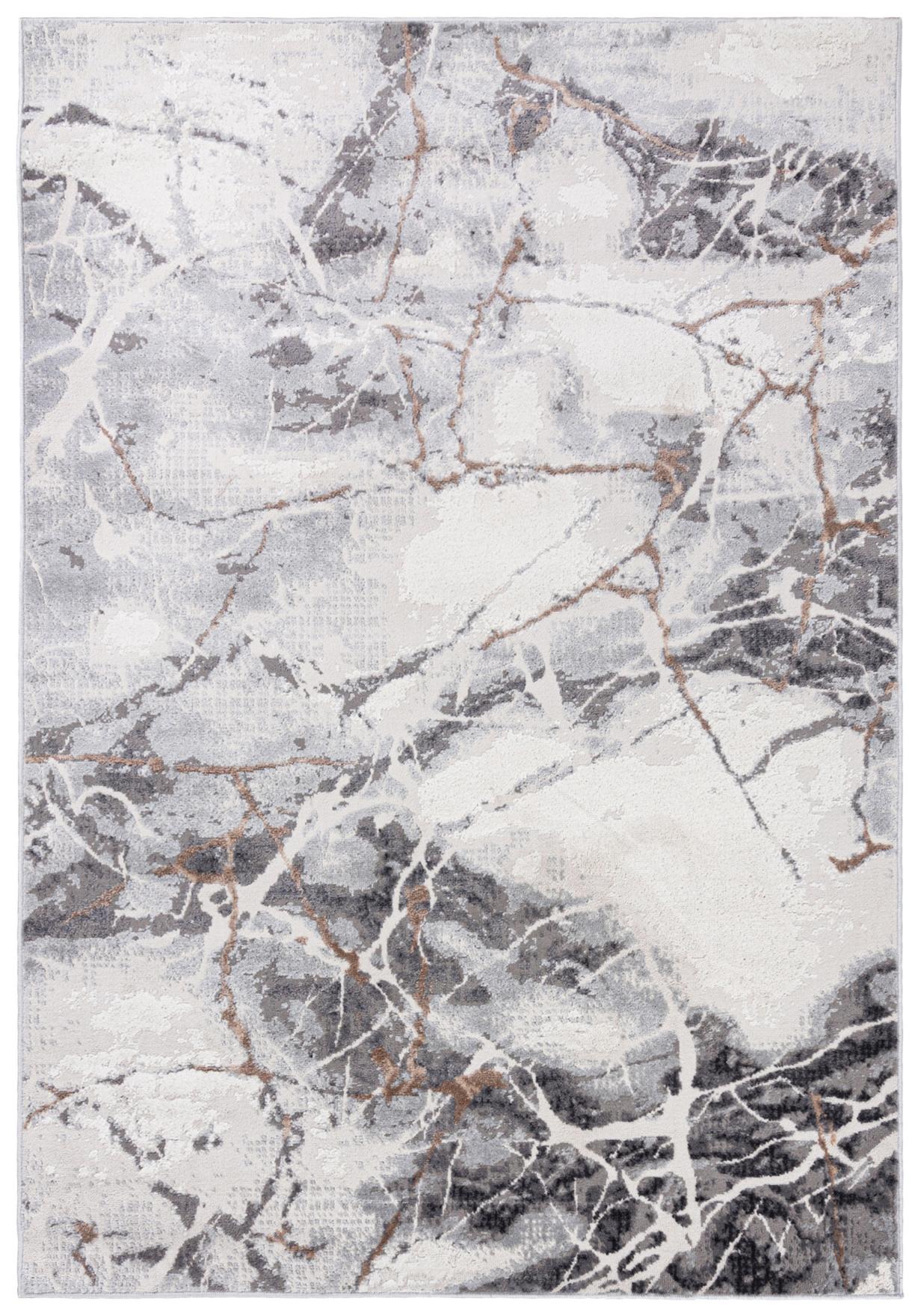 Tappeto moderno - Portland R216C L GRAYVIZON - astratto effetto marmo, grigio