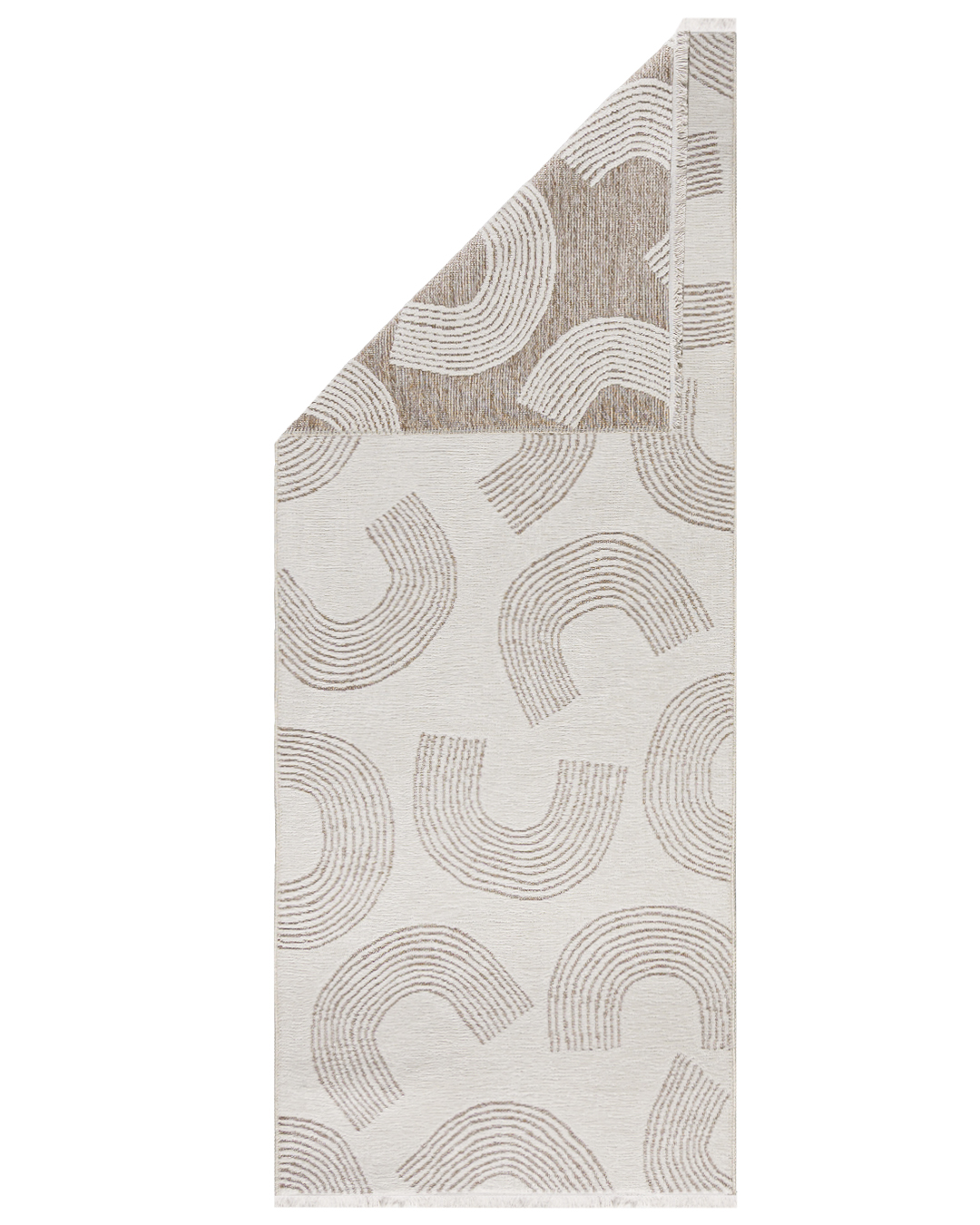 Tappeto Moderno bifacciale - Amalfi Volante - crema, bianco