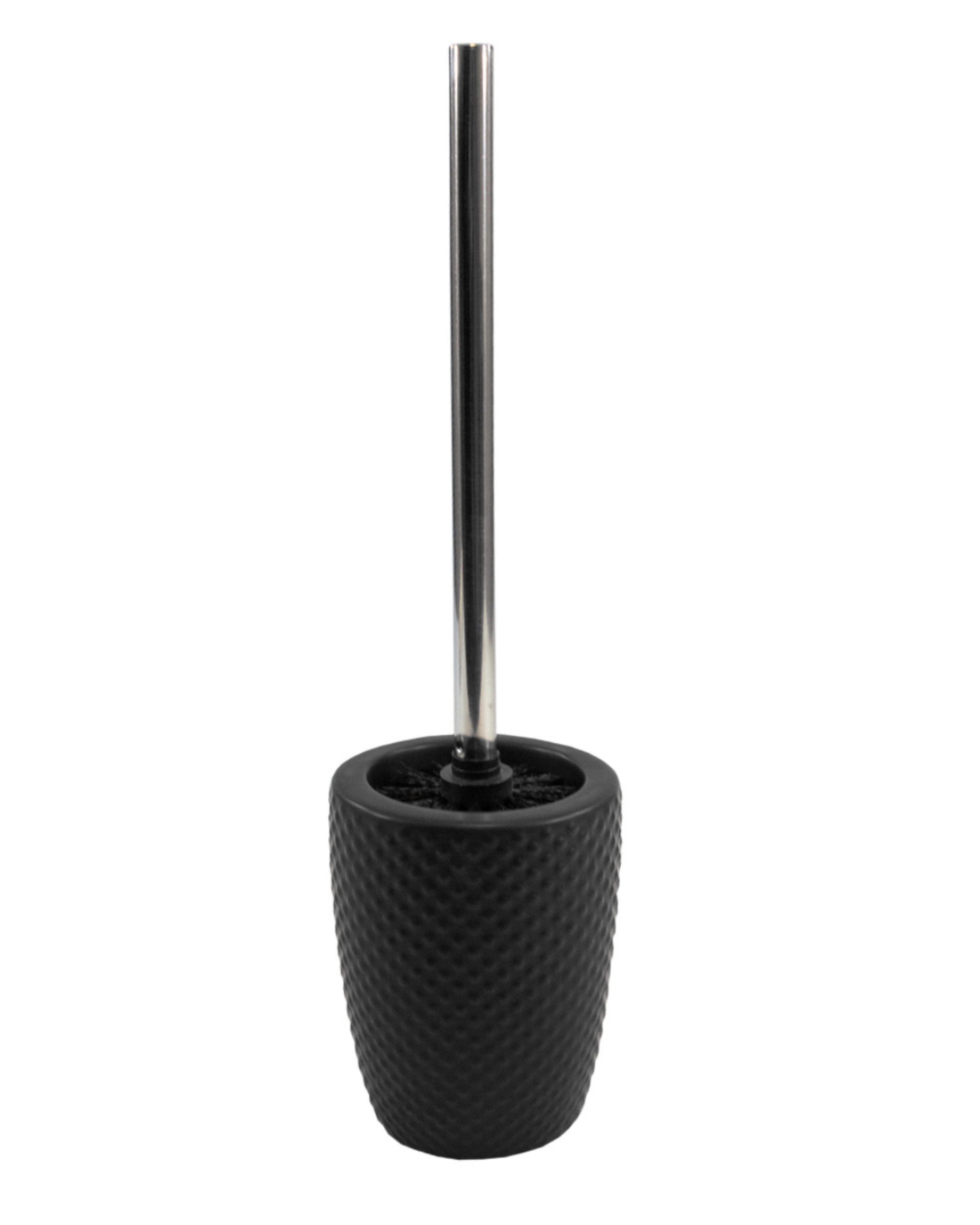 Scopino WC con contenitore in ceramica – Pura Felti – nero, moderno