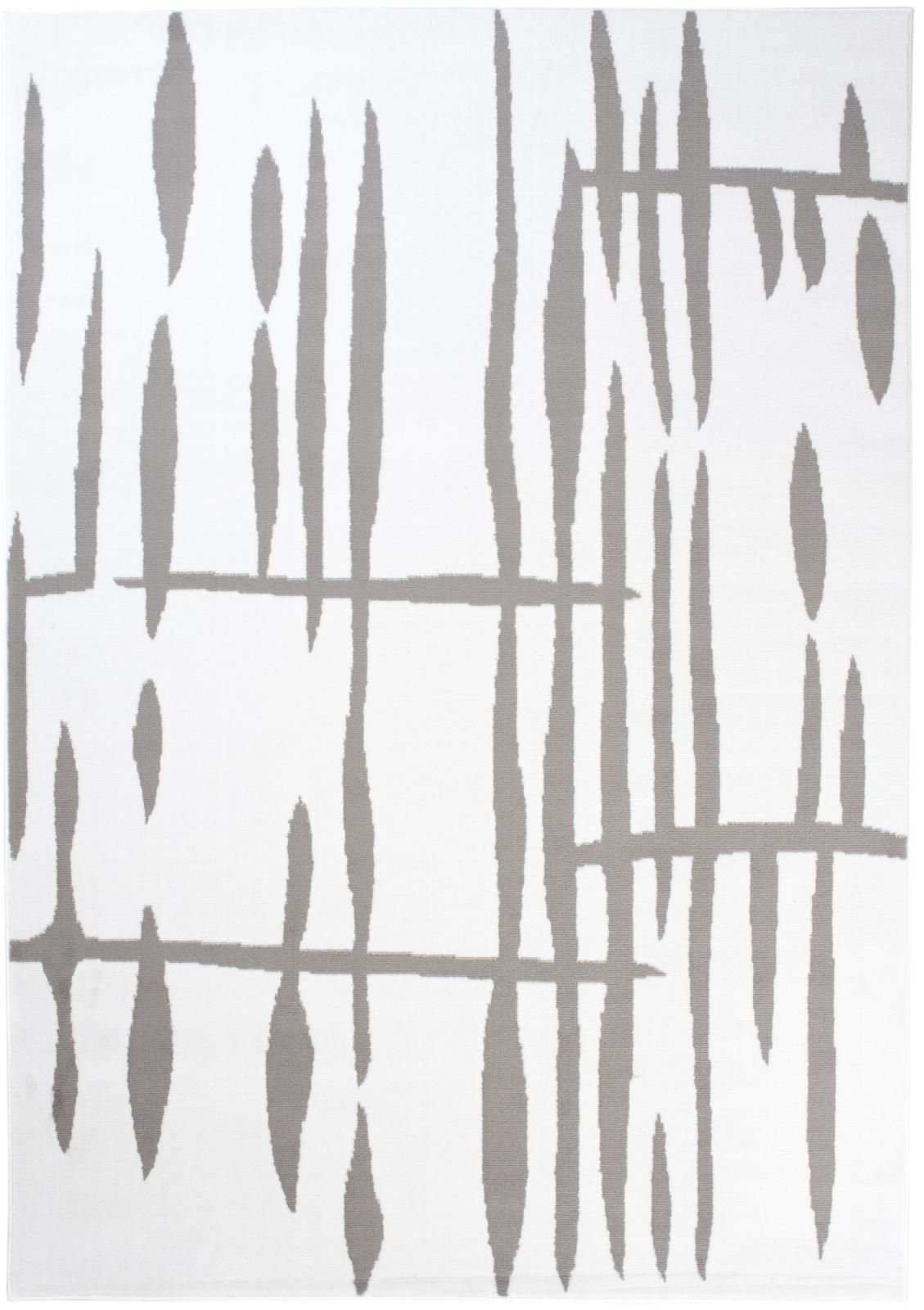 Tappeto moderno Dream geometrico righe T967A WHITE - crema