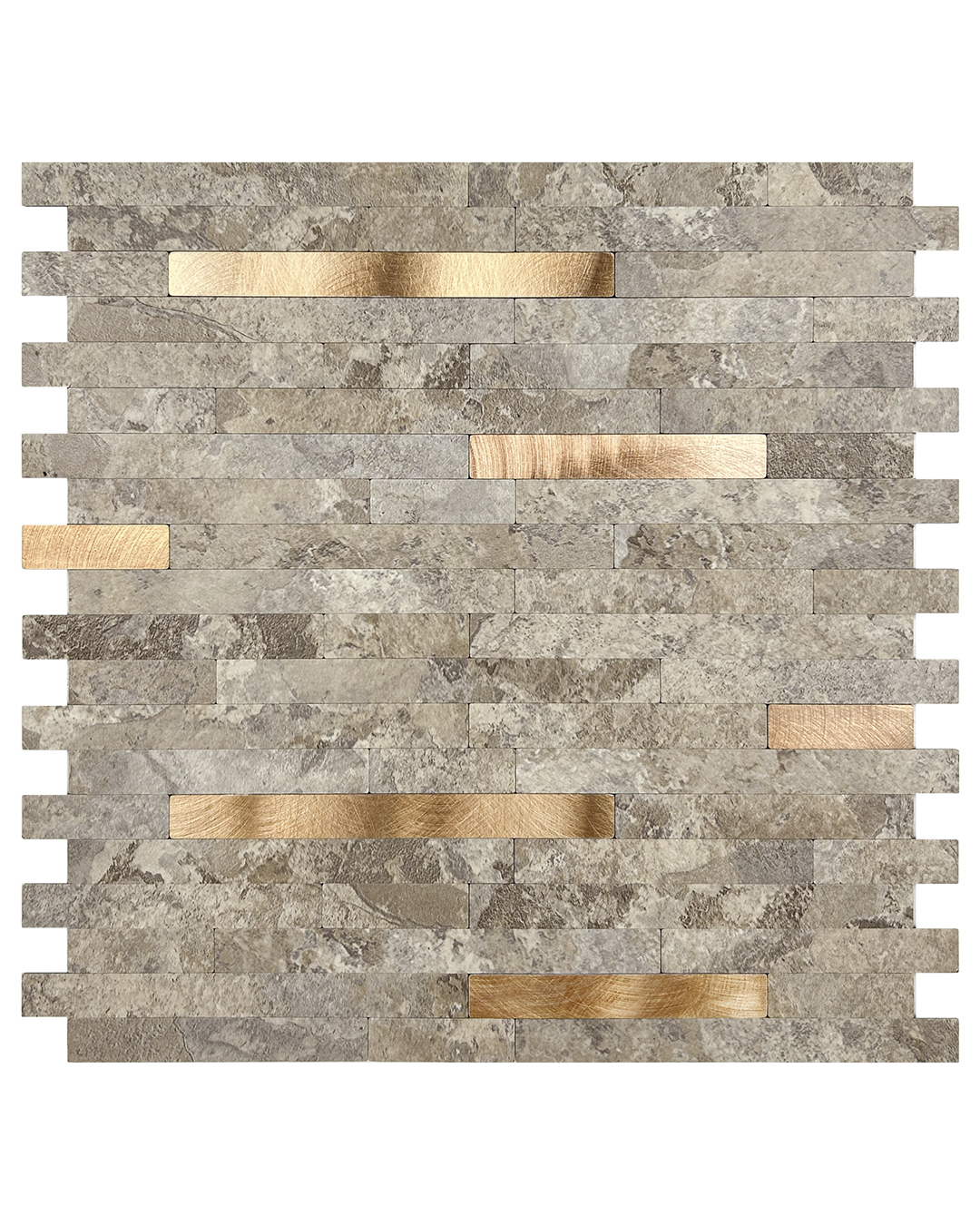 Piastrelle autoadesive - Mela Ferro - beige, oro 1 pz.