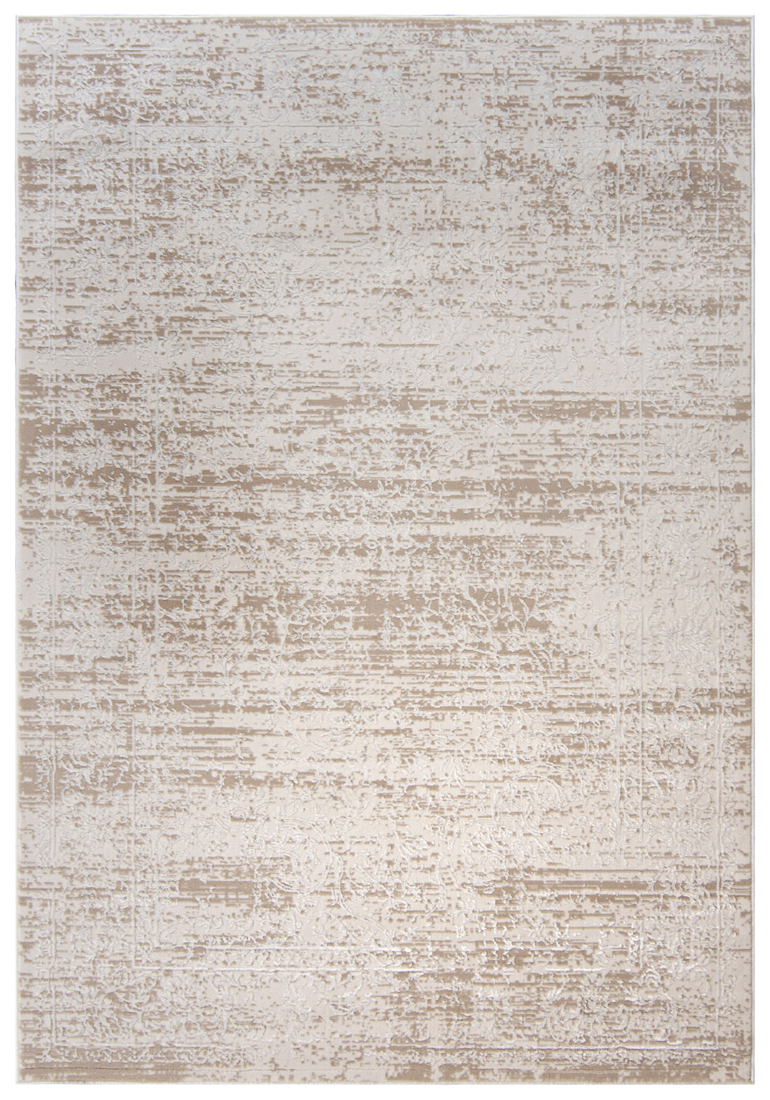 Tappeto moderno a due livelli HERA TZ09D - beige, crema