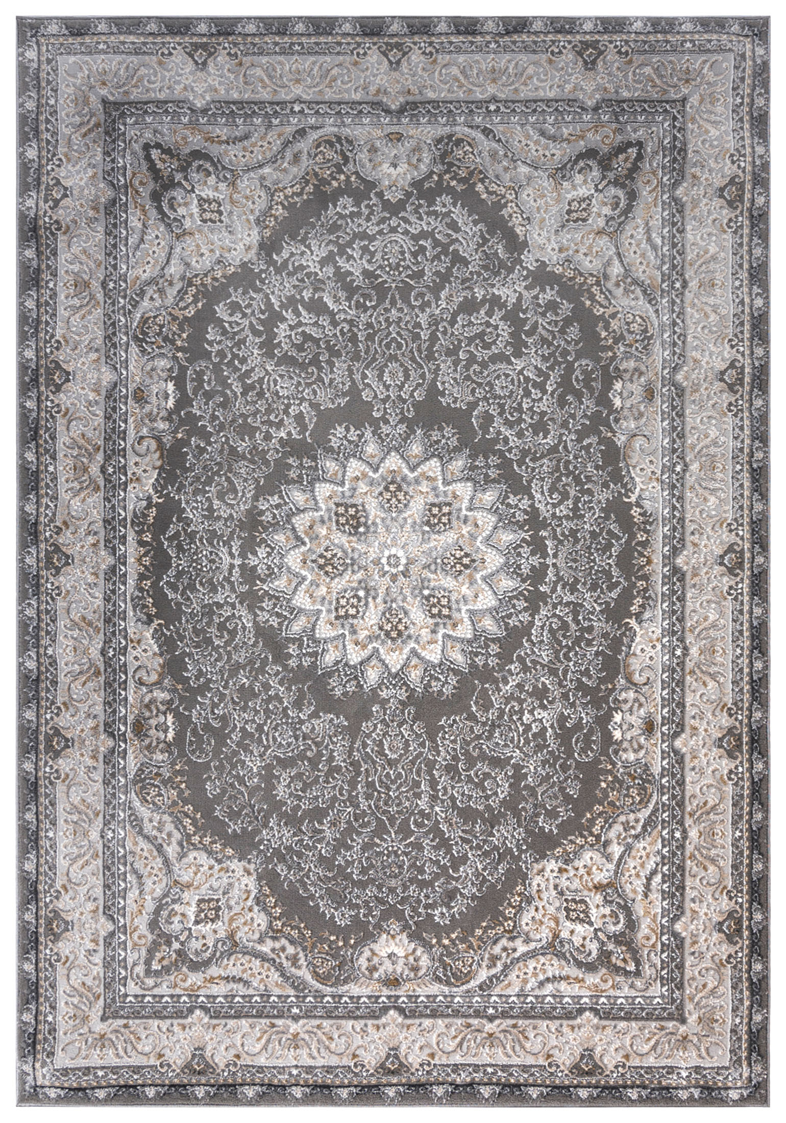 Tappeto tradizionale a due livelli HERA TZ20C - grigio